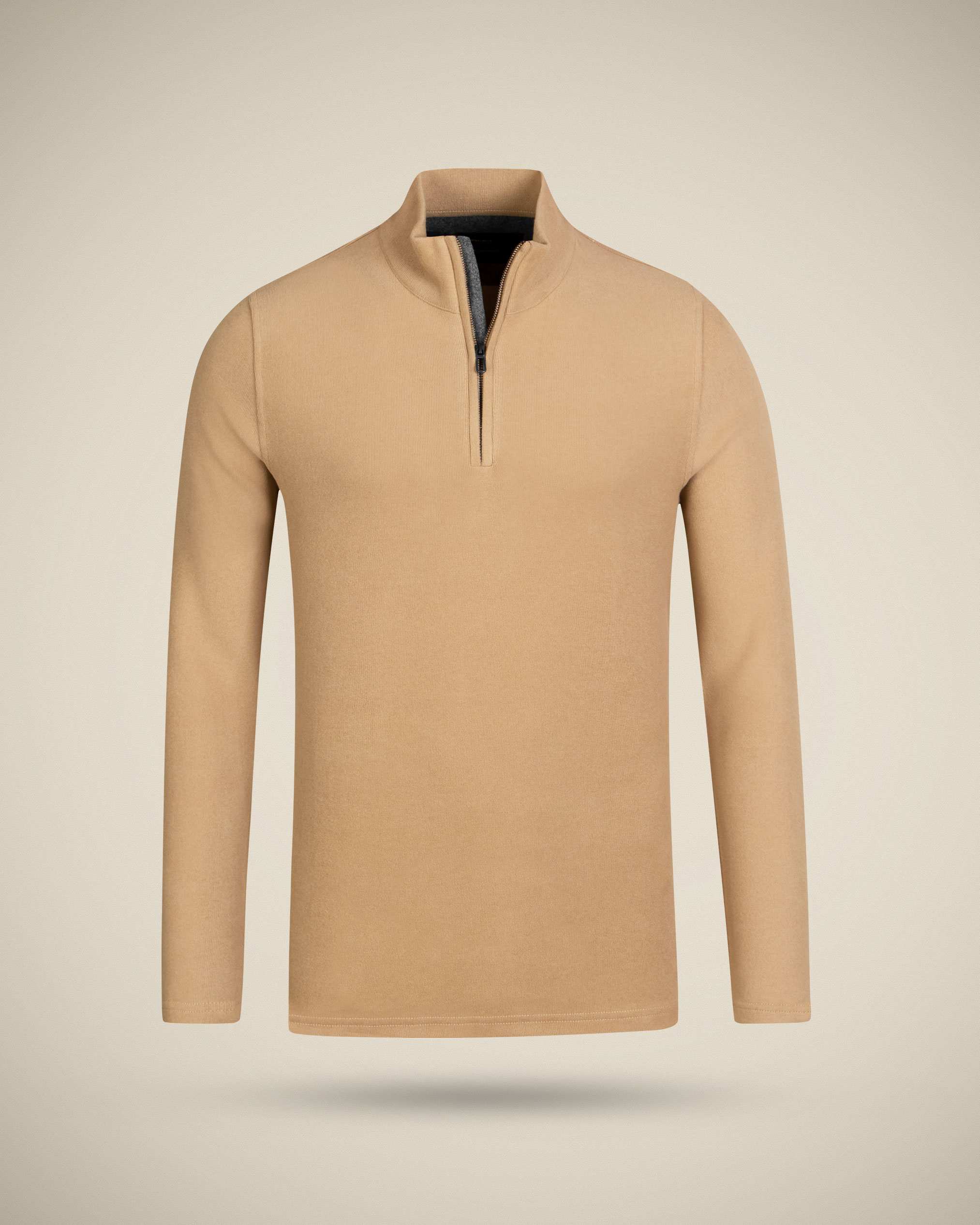 پولوشرت آستین بلند نیم زیپ 2220902 کروم