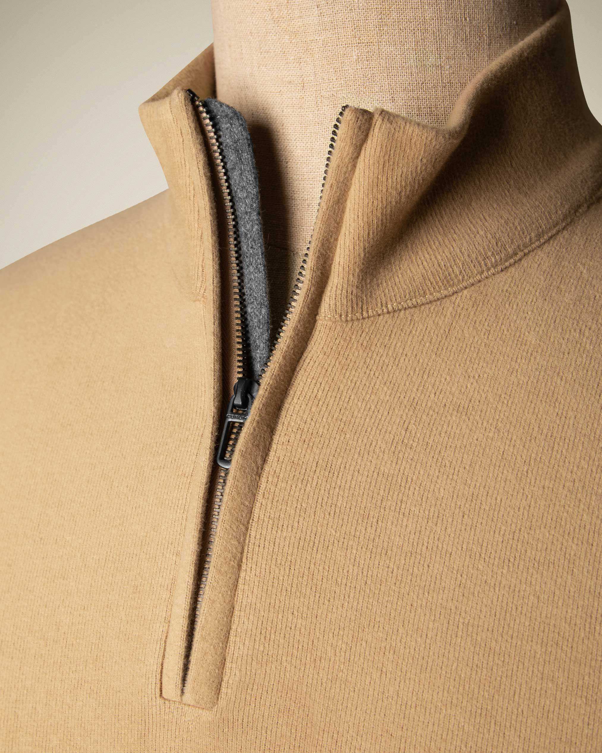 پولوشرت آستین بلند نیم زیپ 2220902 کروم