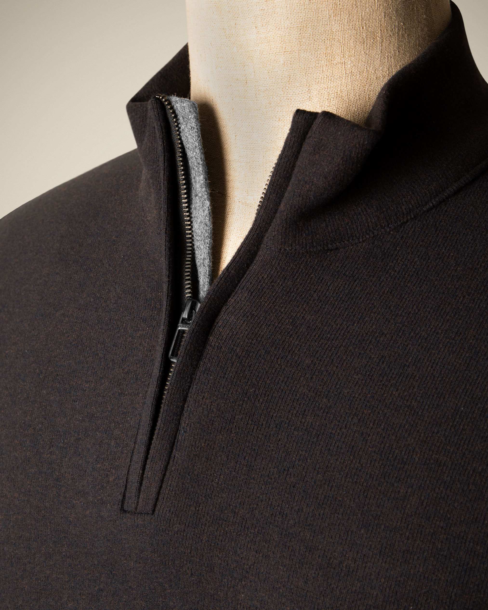 پولوشرت آستین بلند نیم زیپ 2220902 کروم