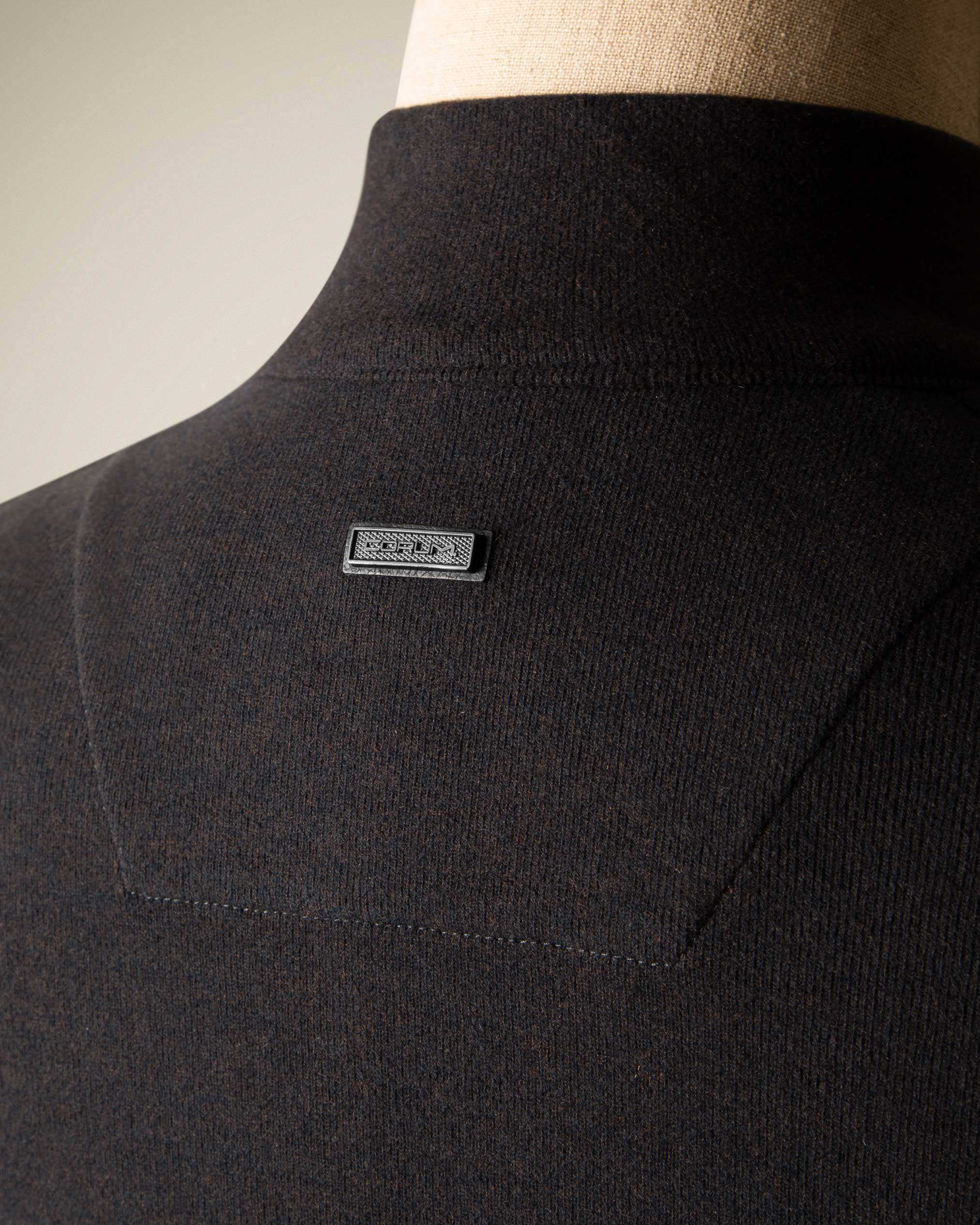 پولوشرت آستین بلند نیم زیپ 2220902 کروم