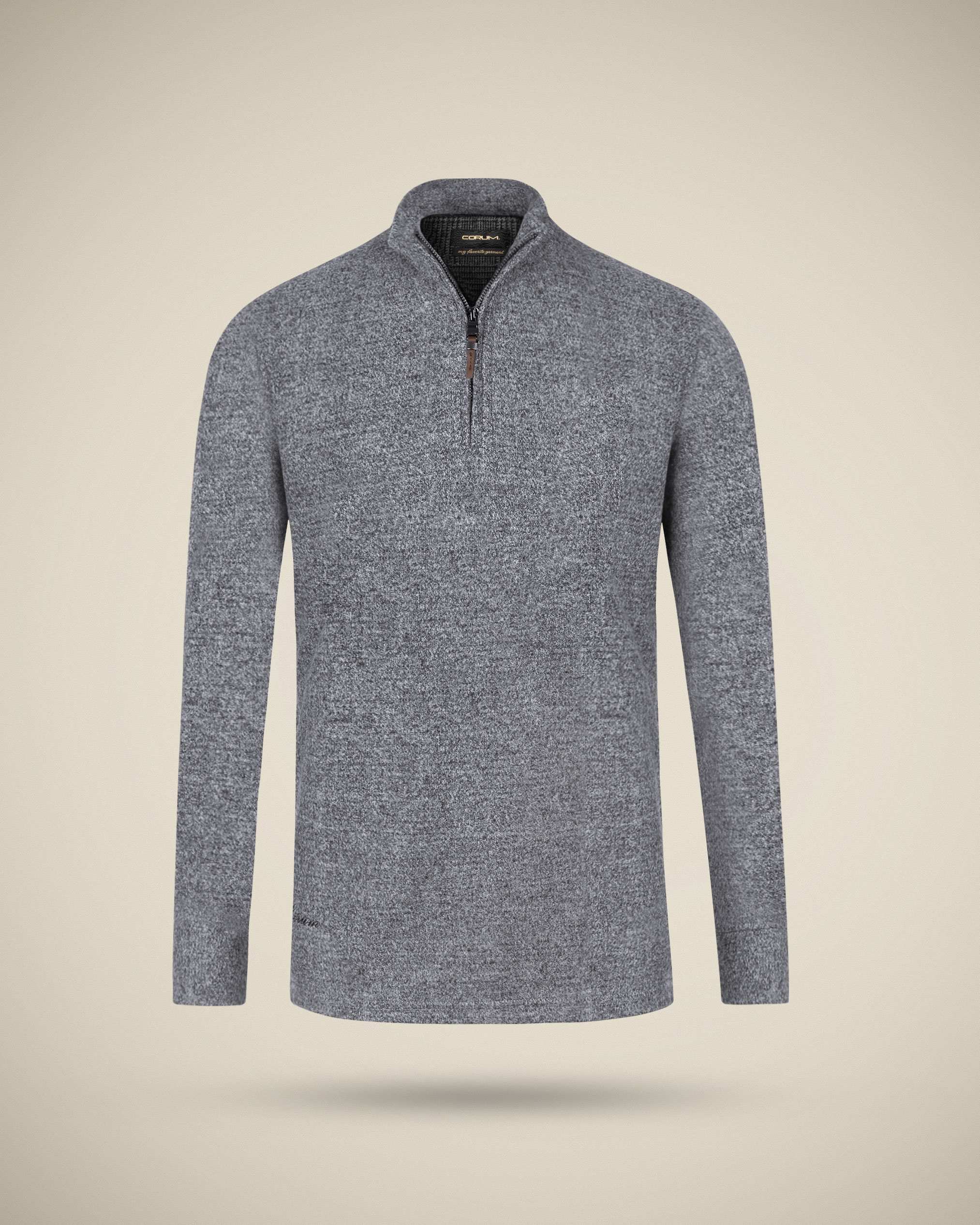 پولوشرت آستین بلند نیم زیپ 2220904 کروم