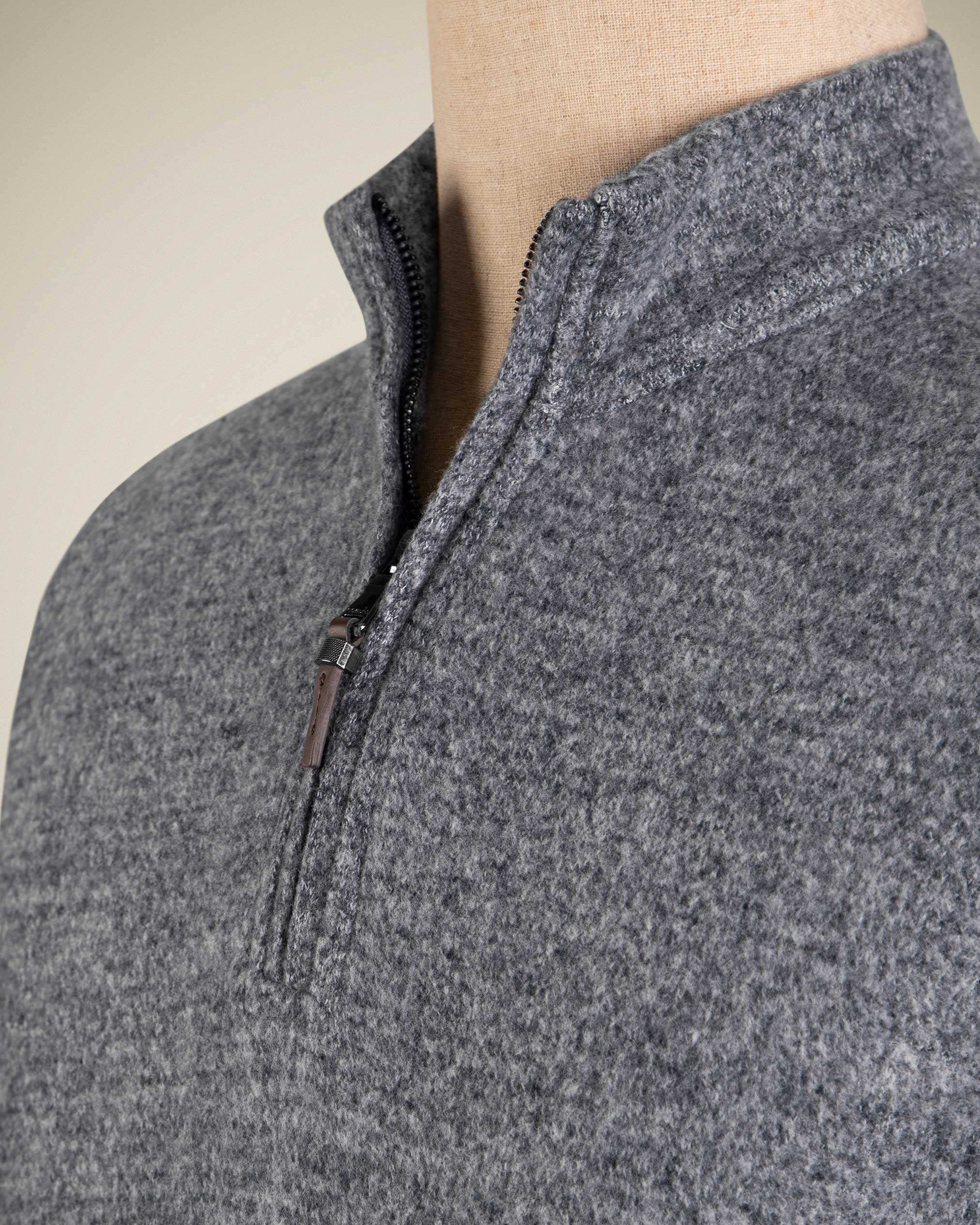 پولوشرت آستین بلند نیم زیپ 2220904 کروم