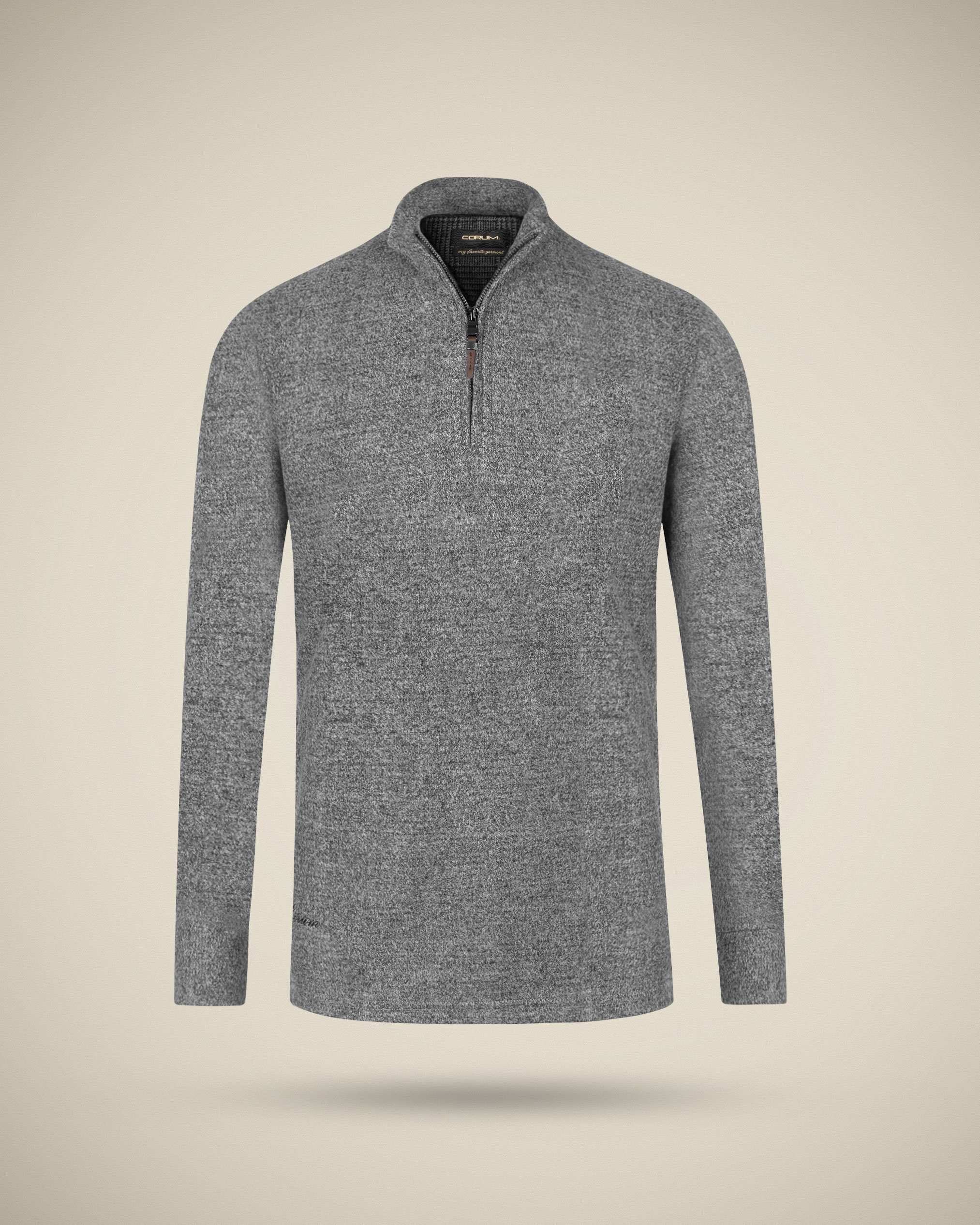 پولوشرت آستین بلند نیم زیپ 2220904 کروم