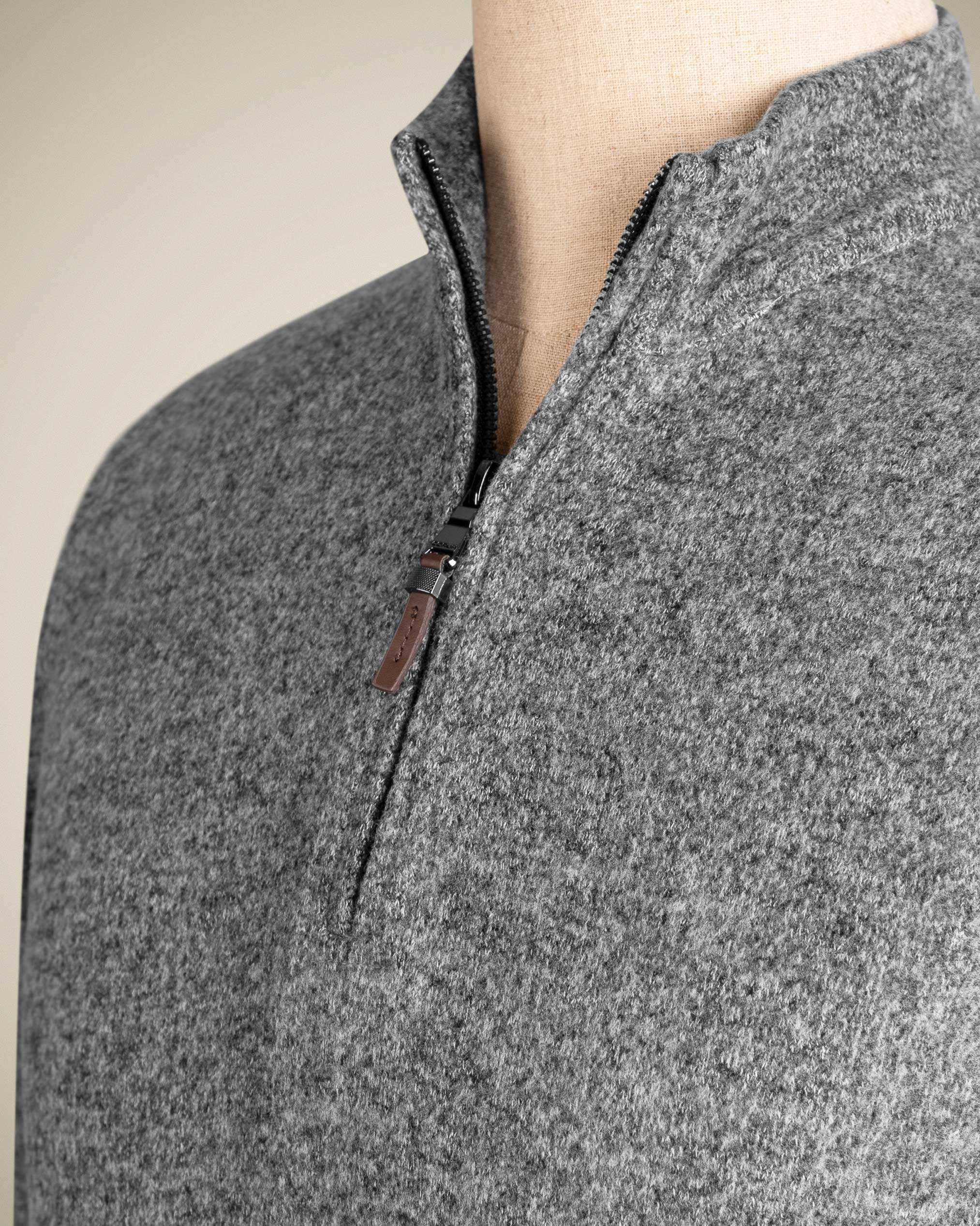 پولوشرت آستین بلند نیم زیپ 2220904 کروم