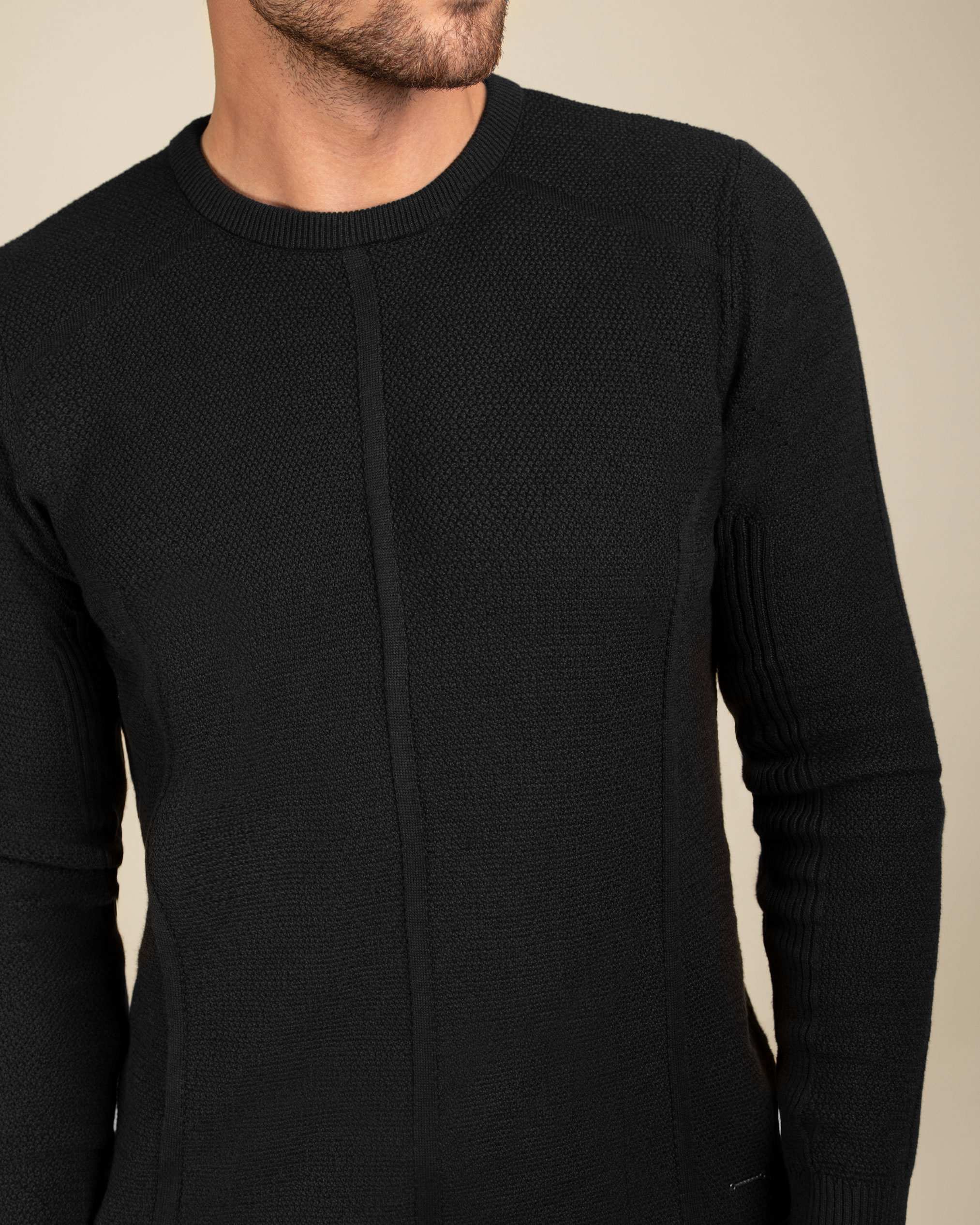 پلیور یقه گرد مردانه 2221001 کروم