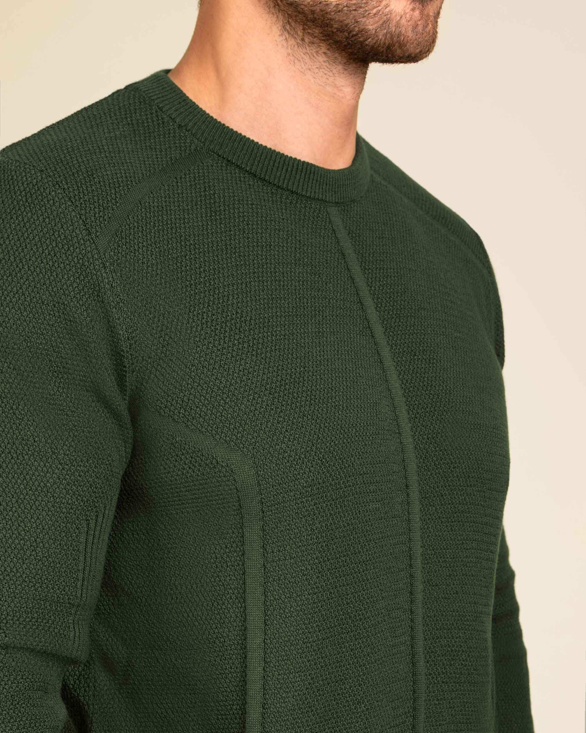 پلیور یقه گرد مردانه 2221001 کروم