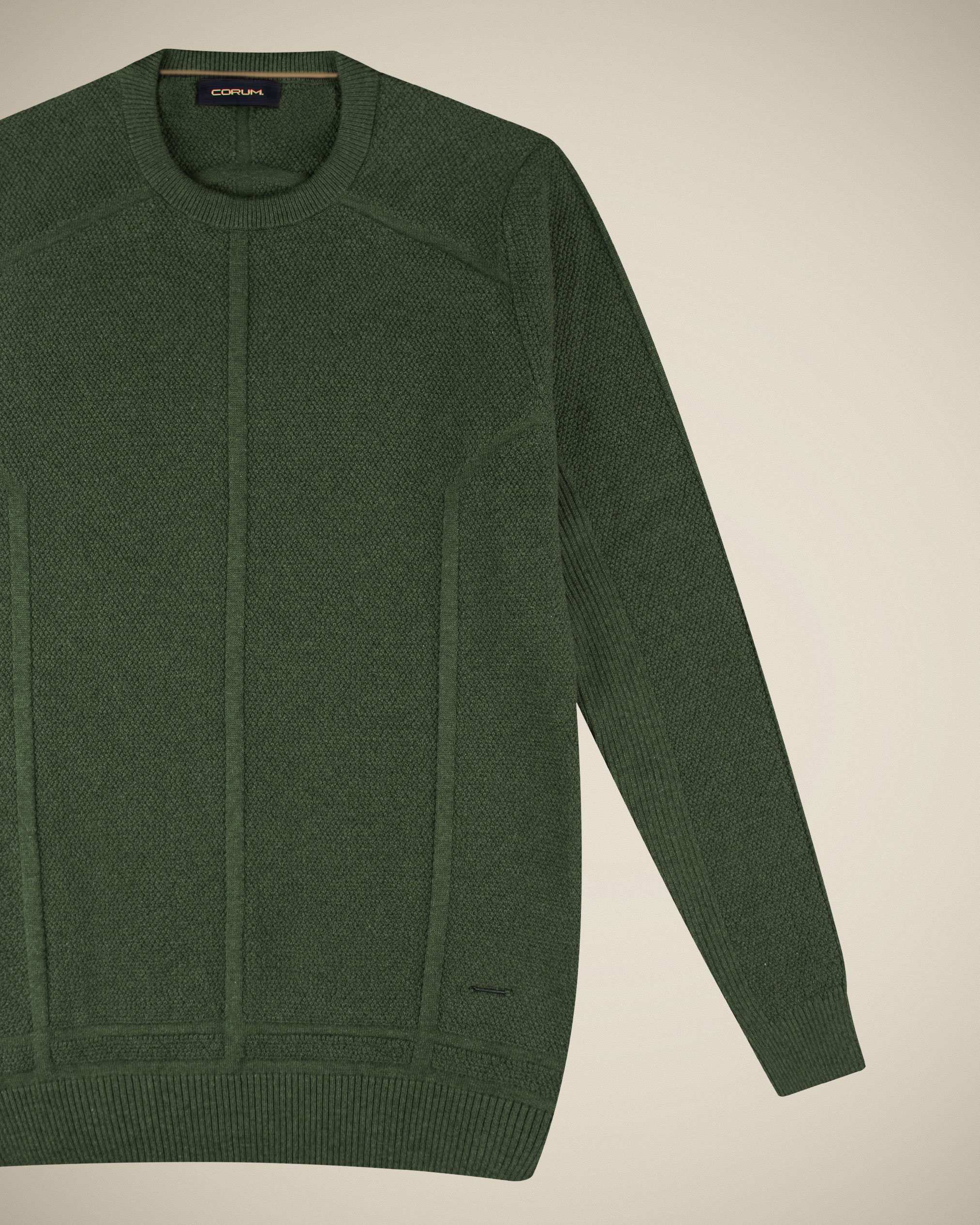 پلیور یقه گرد مردانه 2221001 کروم