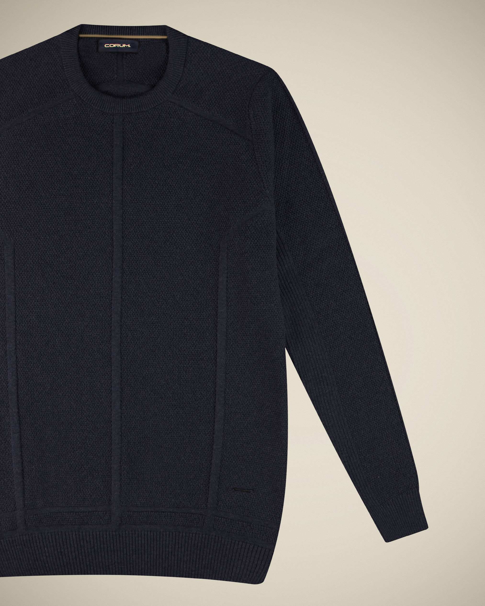 پلیور یقه گرد مردانه 2221001 کروم