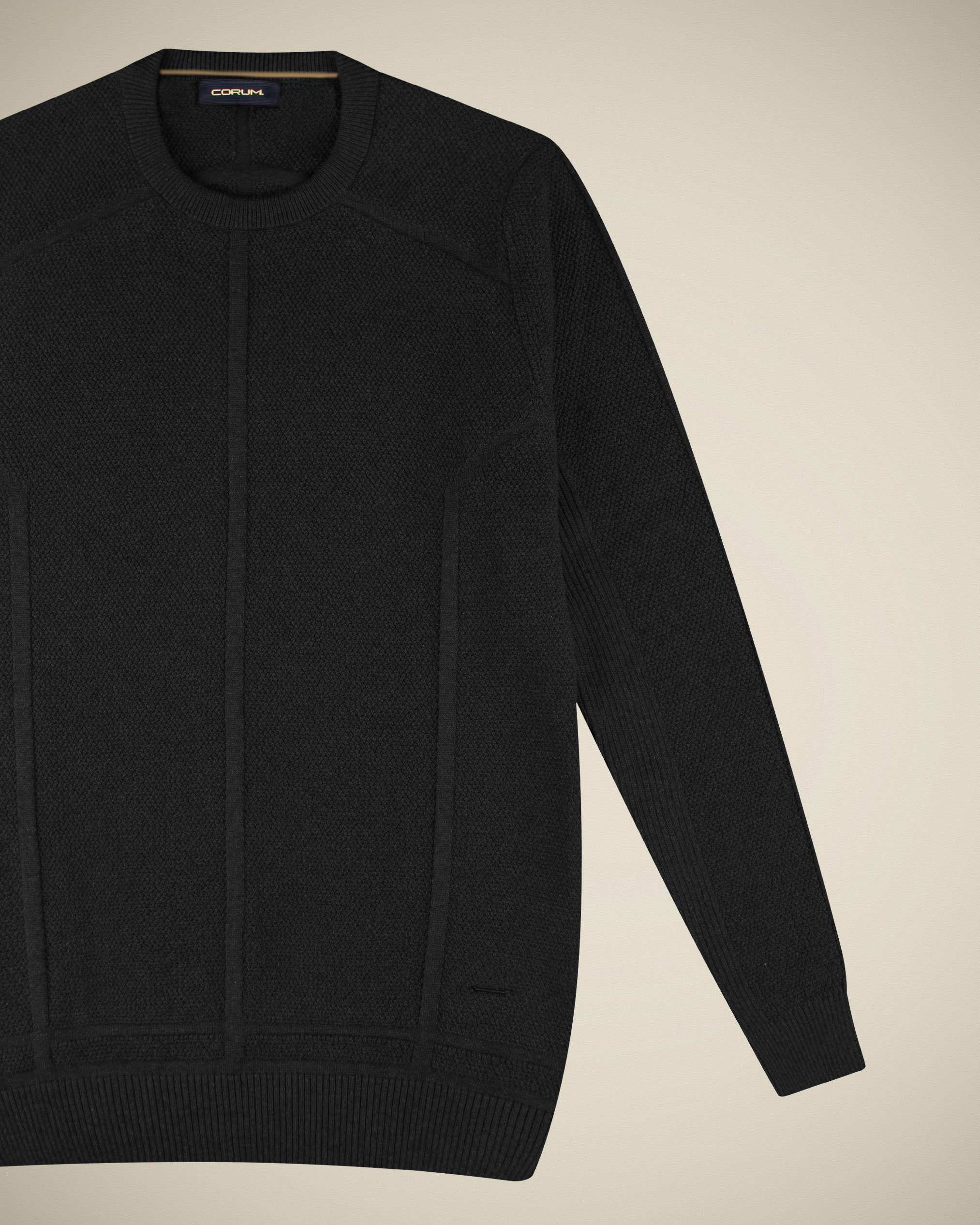 پلیور یقه گرد مردانه 2221001 کروم