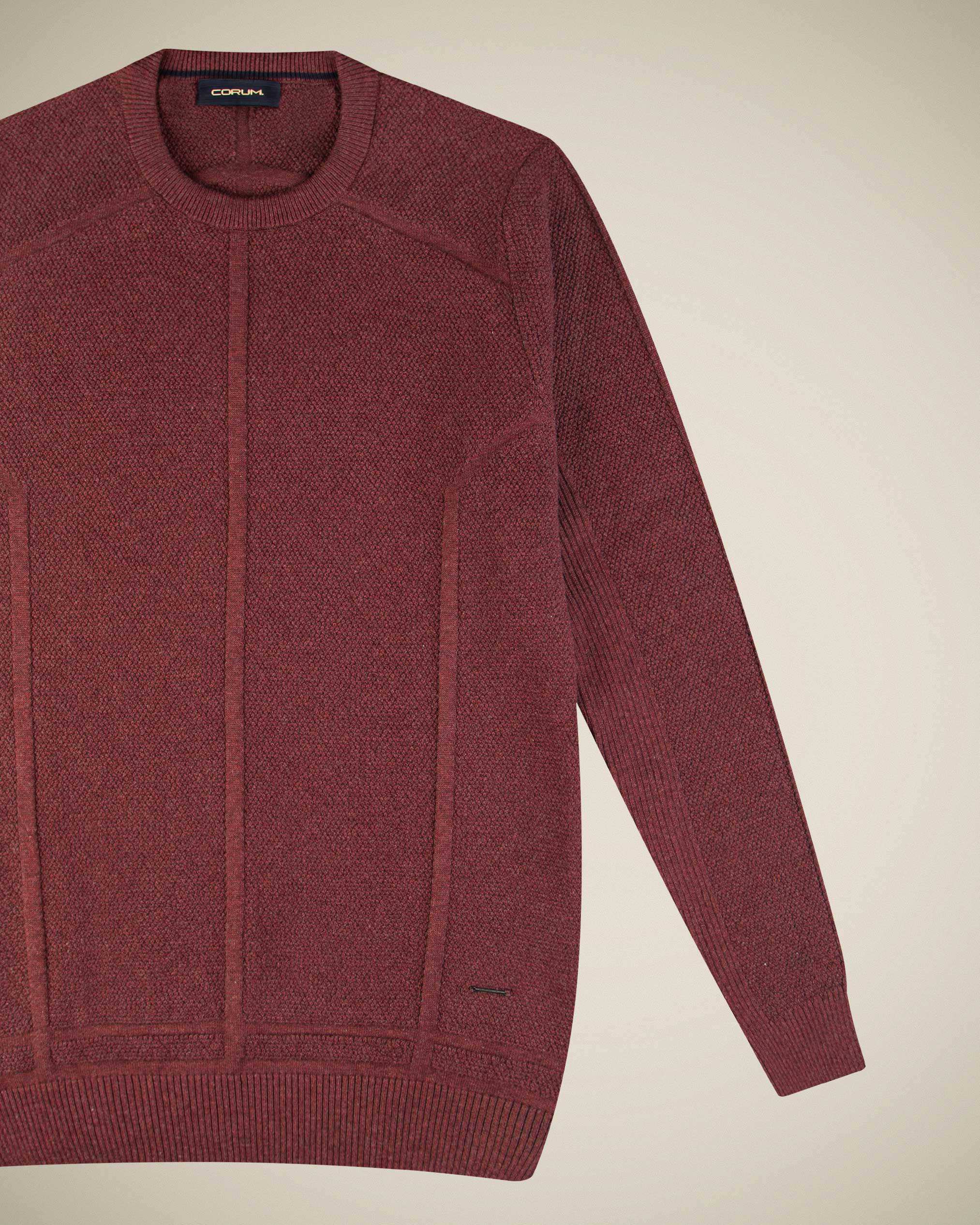 پلیور یقه گرد مردانه 2221001 کروم