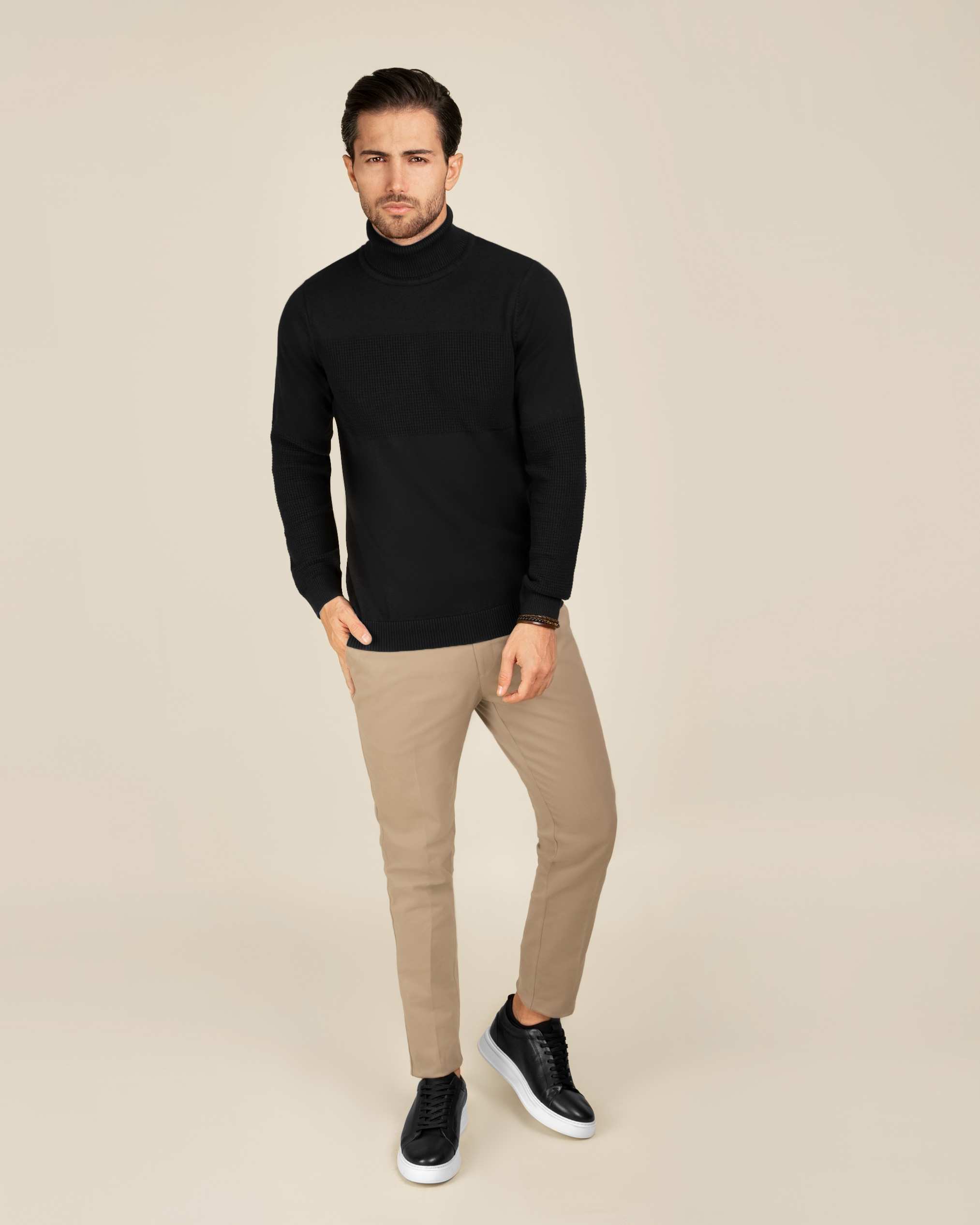 پلیور یقه اسکی 2221002 کروم