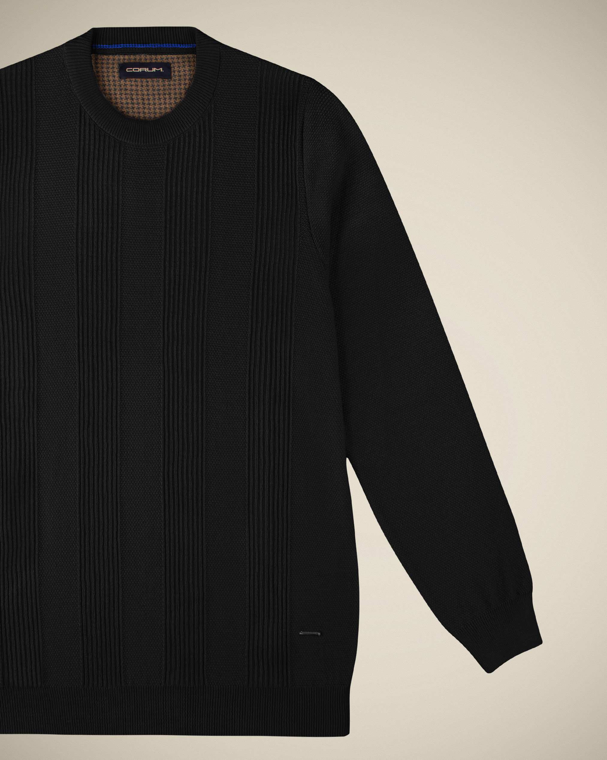 پلیور یقه گرد مردانه 2221004 کروم