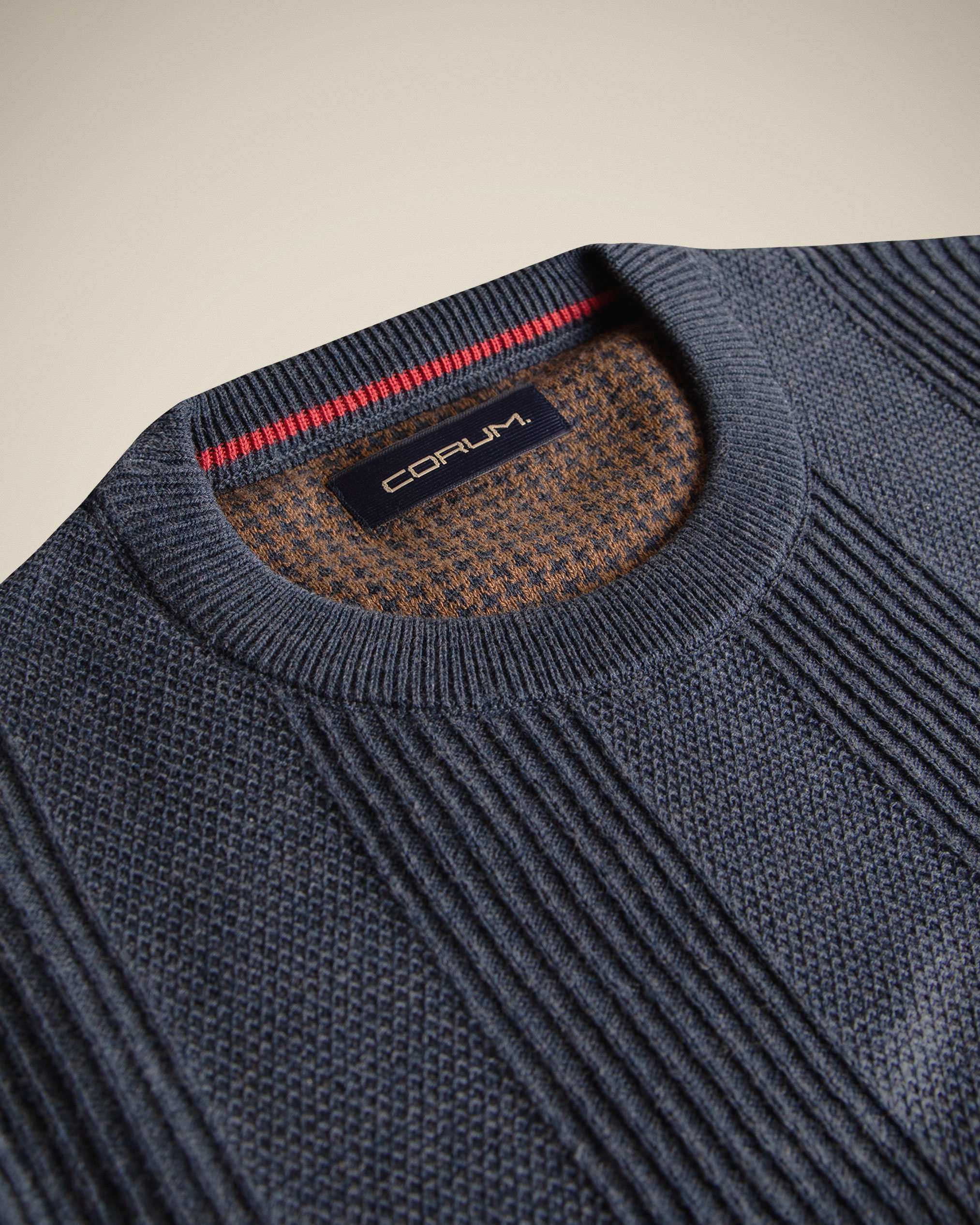 پلیور یقه گرد مردانه 2221004 کروم