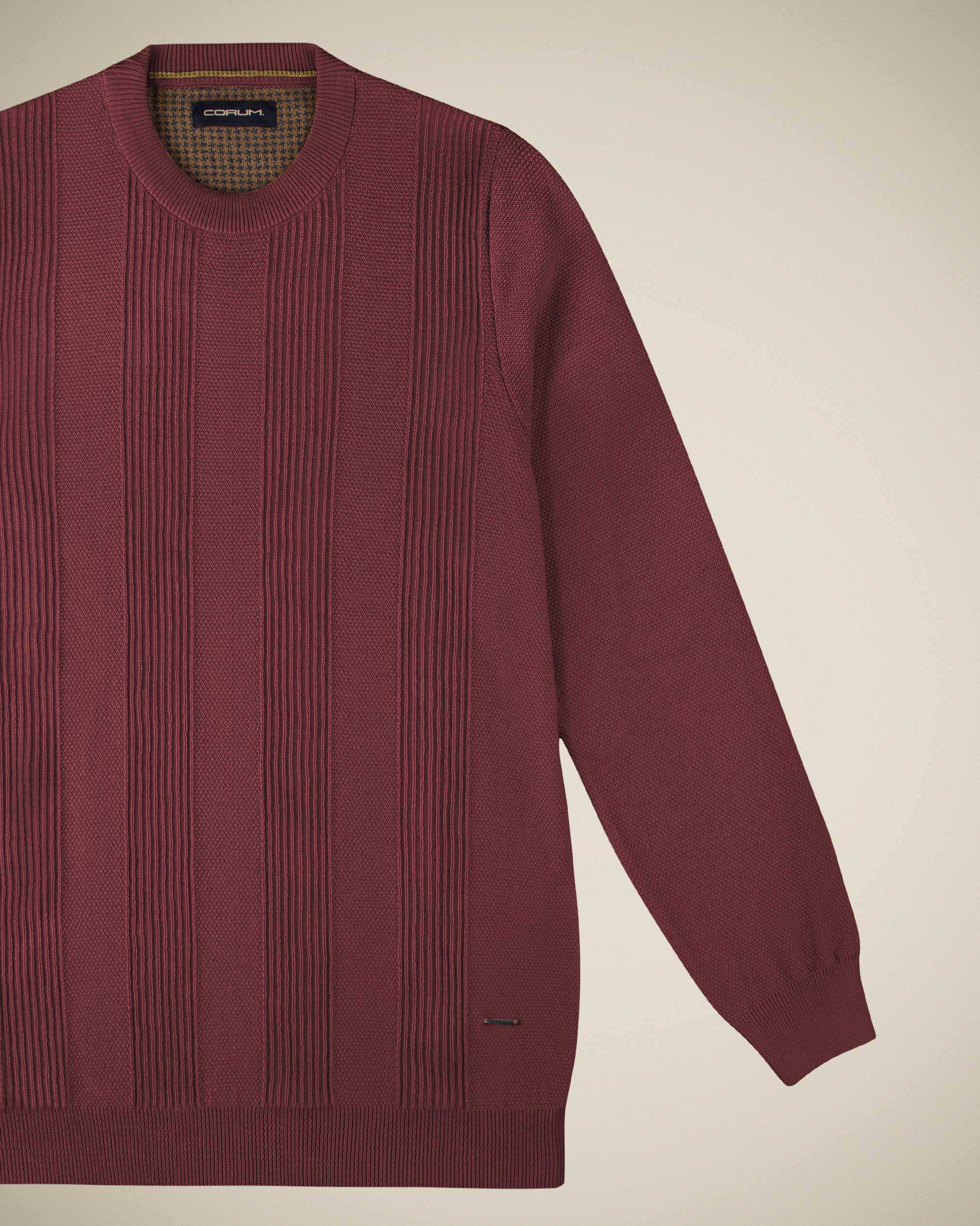 پلیور یقه گرد مردانه 2221004 کروم