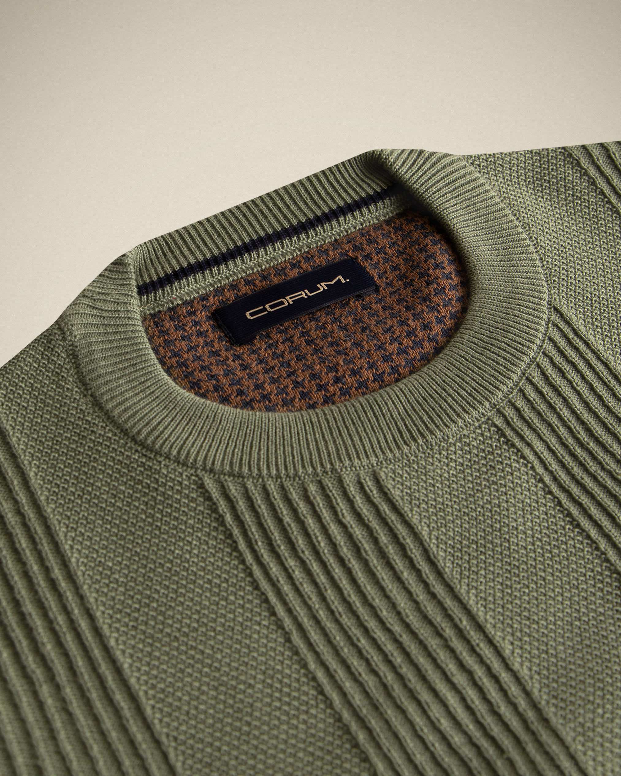 پلیور یقه گرد مردانه 2221004 کروم