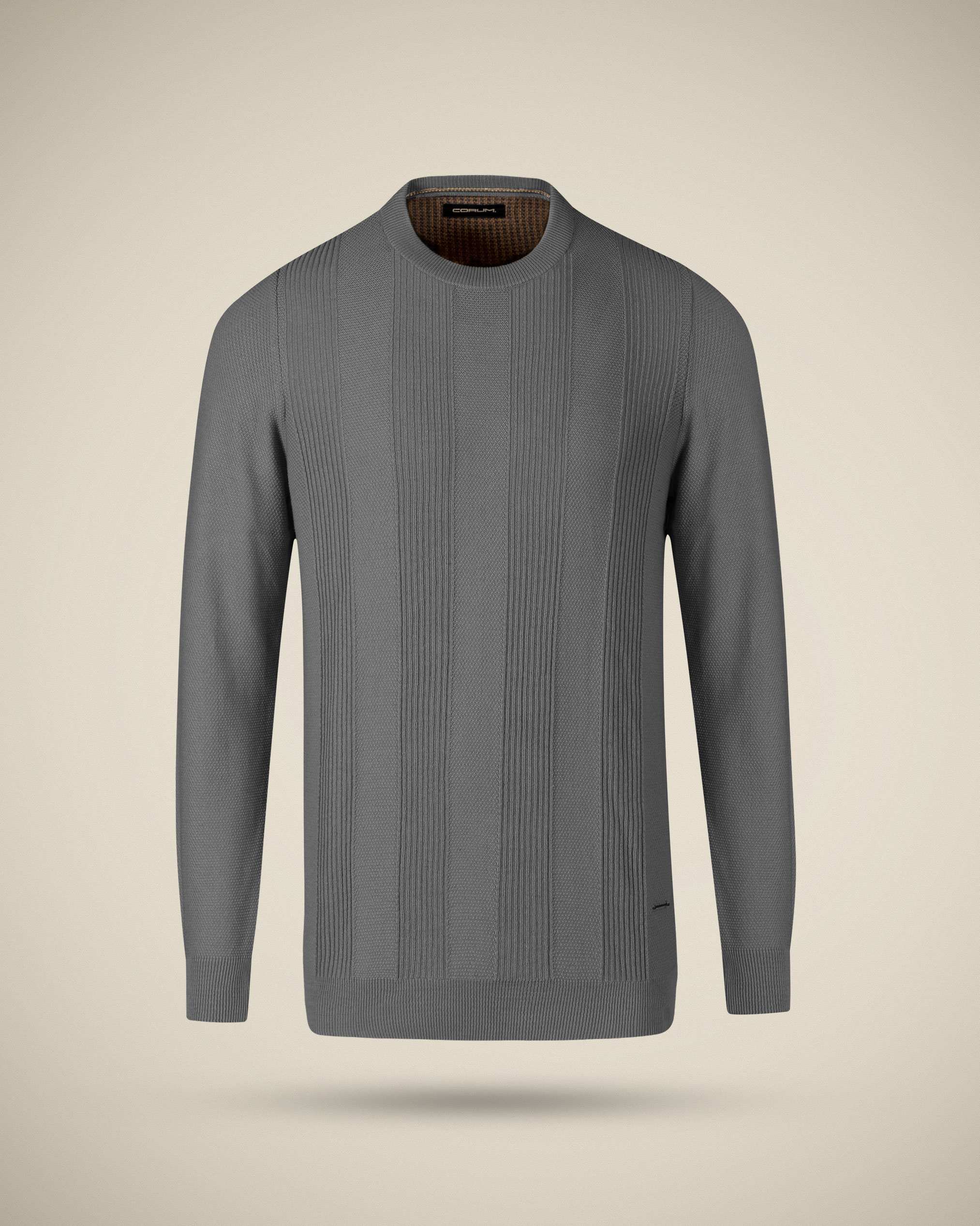 پلیور یقه گرد مردانه 2221004 کروم