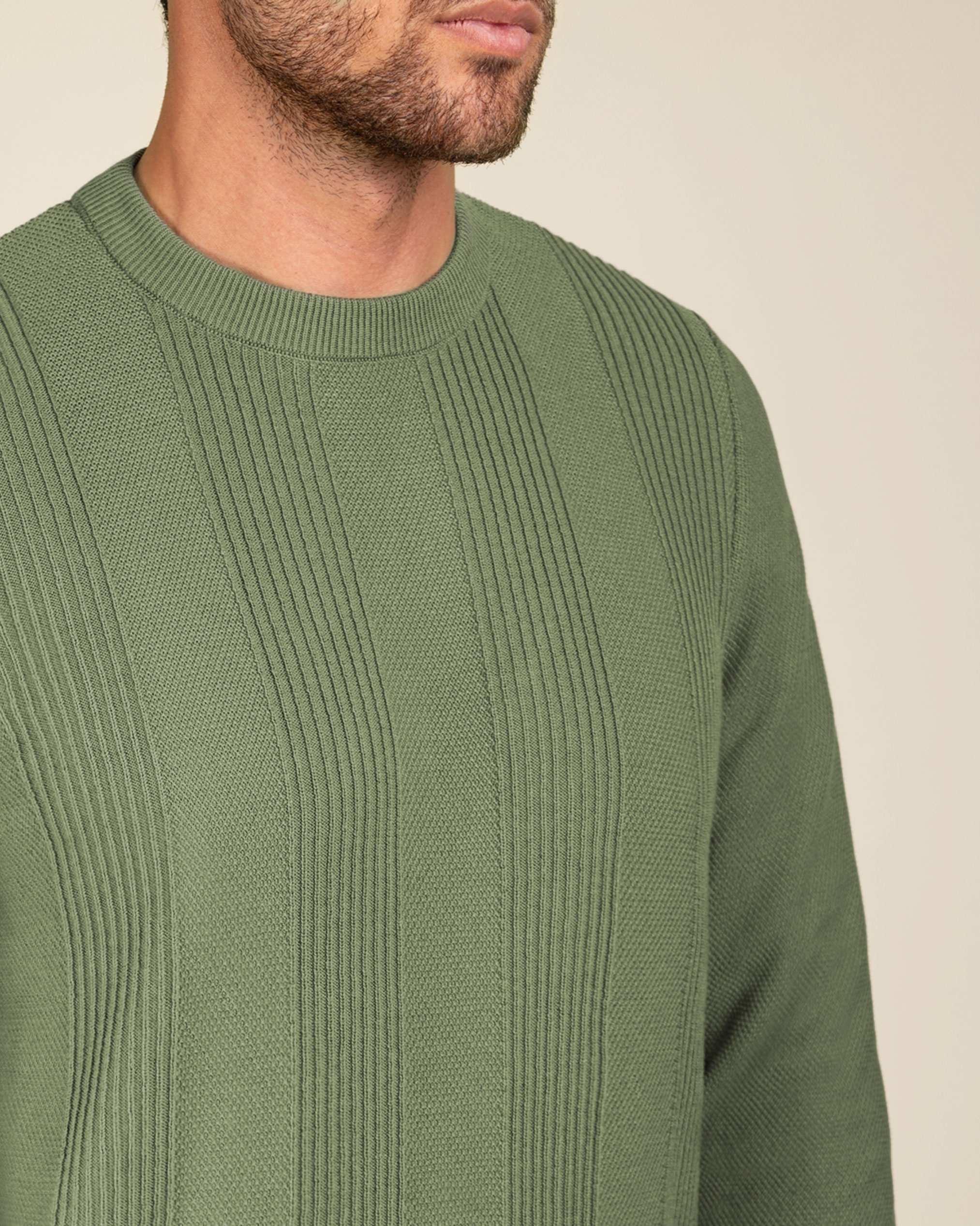 پلیور یقه گرد مردانه 2221004 کروم