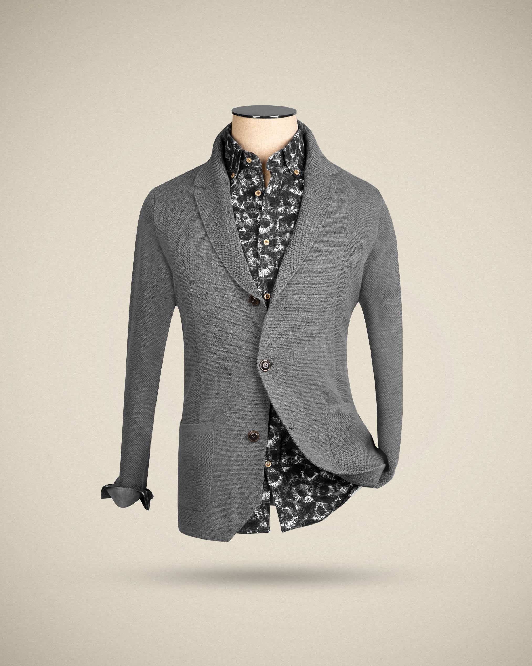 پلیور کتی مردانه 2221005 کروم