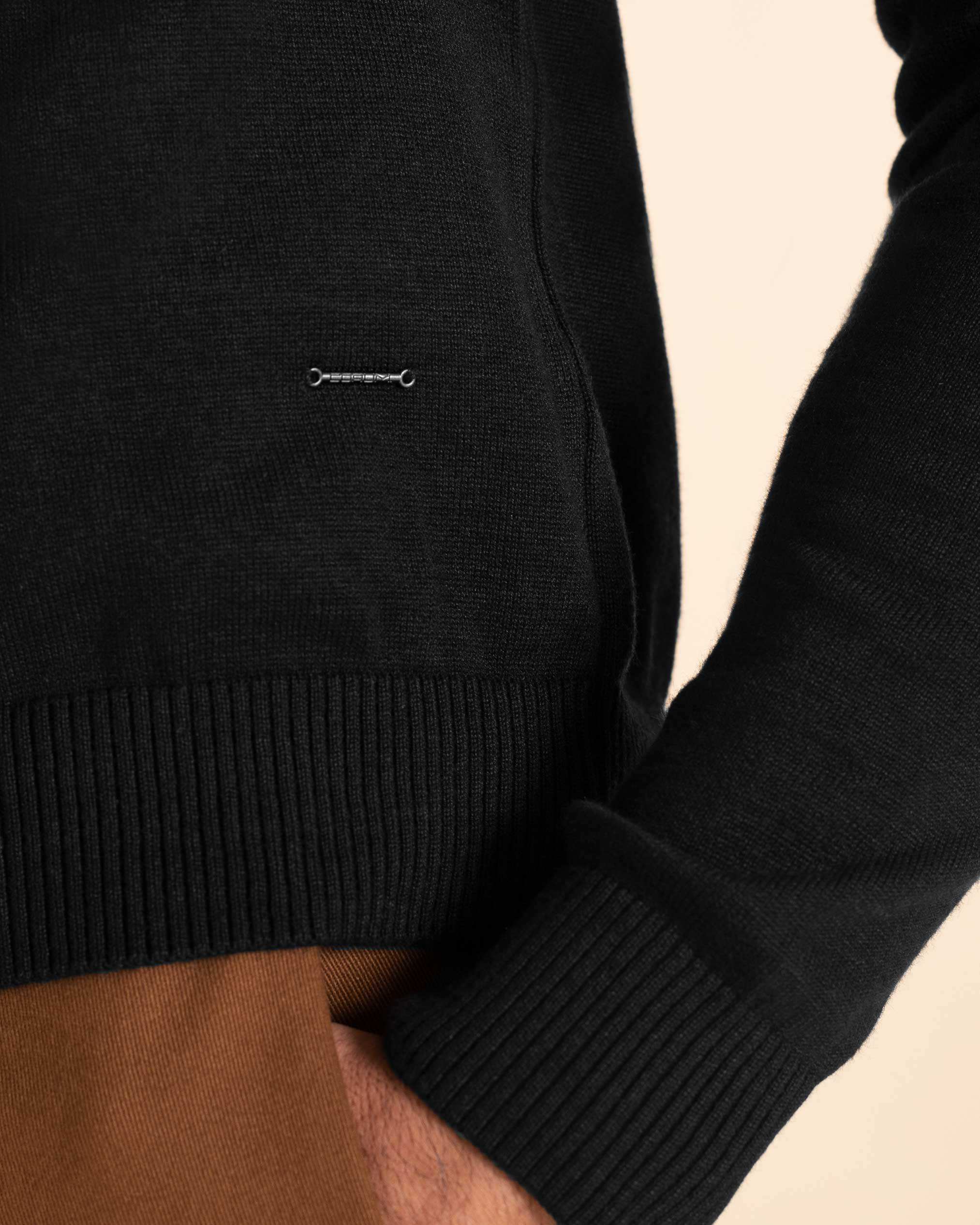 پلیور یقه 5 سانت مردانه 2221006 کروم