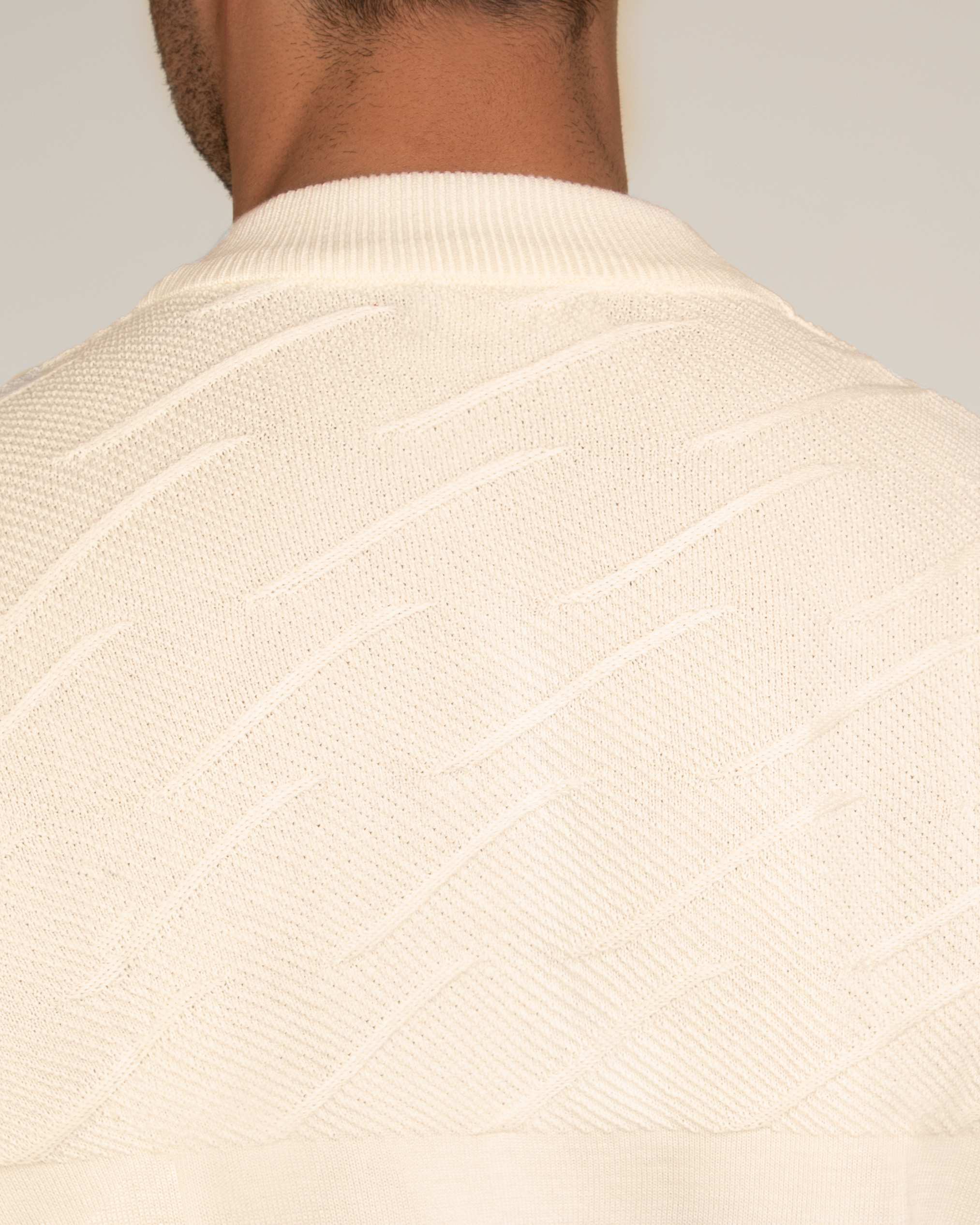 پلیور یقه 5 سانت مردانه 2221006 کروم