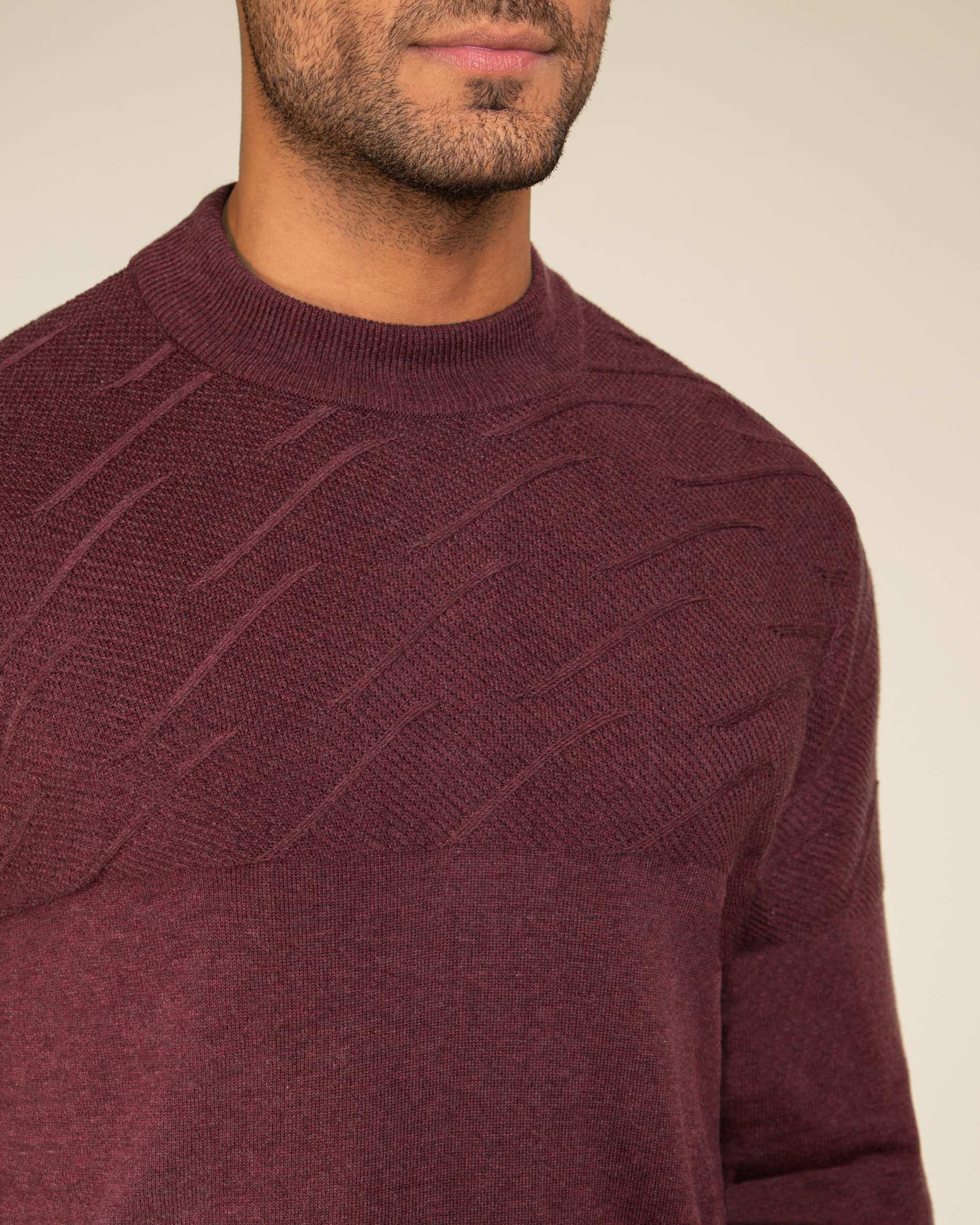 پلیور یقه 5 سانت مردانه 2221006 کروم