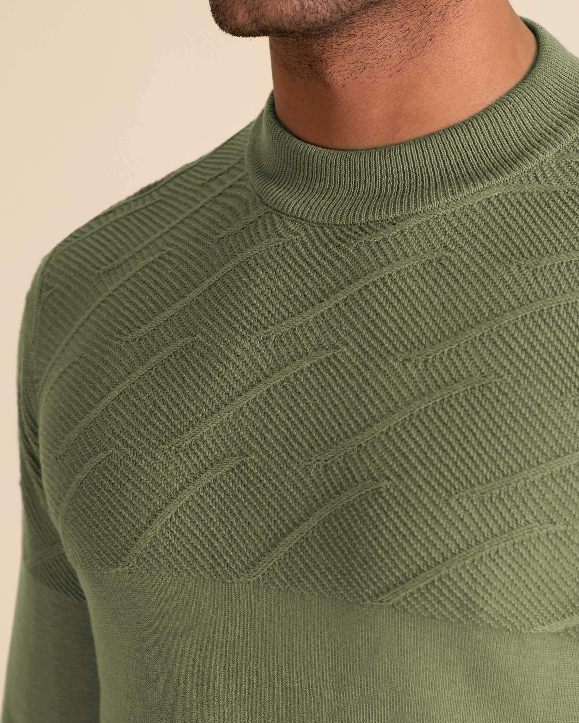 پلیور یقه 5 سانت مردانه 2221006 کروم