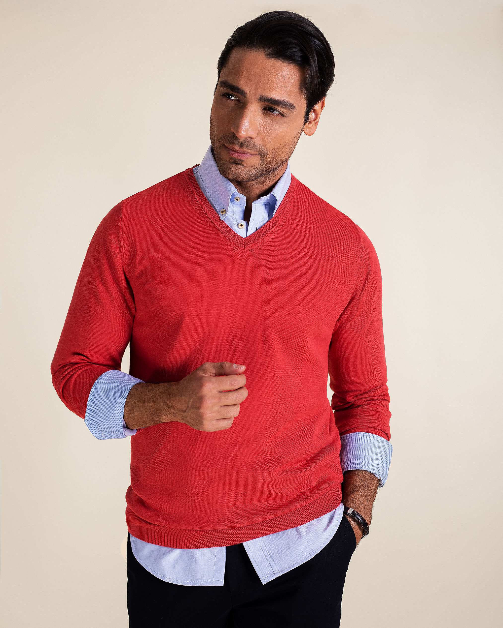 پلیور یقه هفت 2221008 کروم