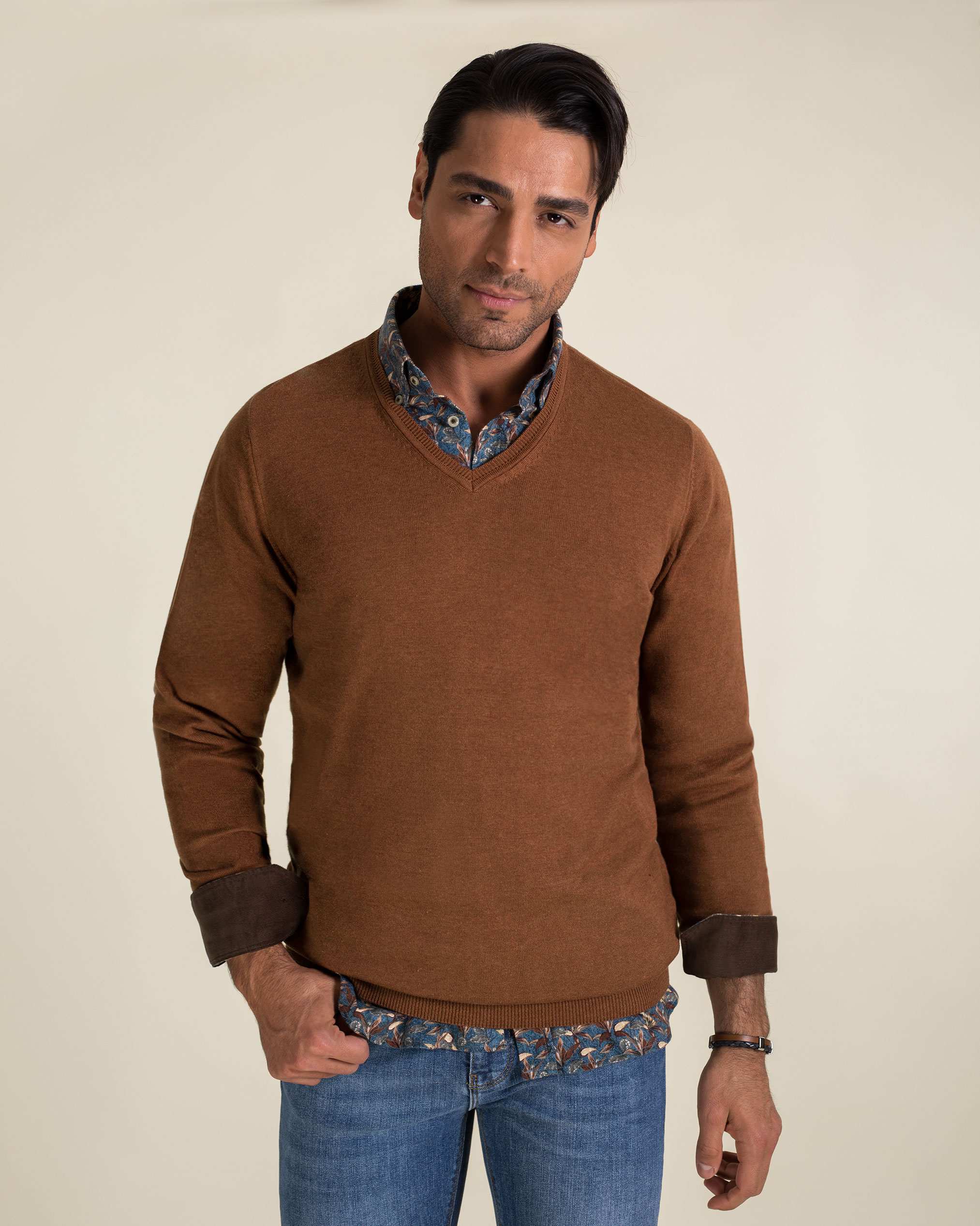 پلیور یقه هفت 2221008 کروم