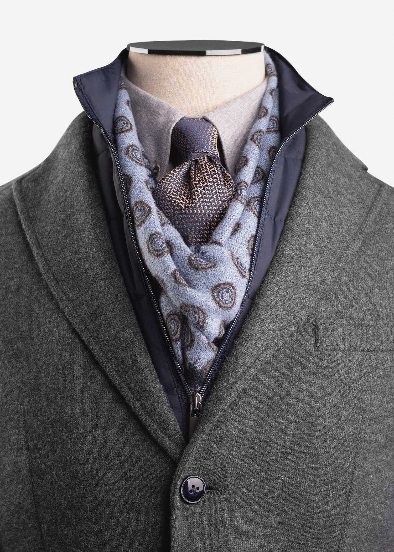شال Wool مردانه 2221605 کروم