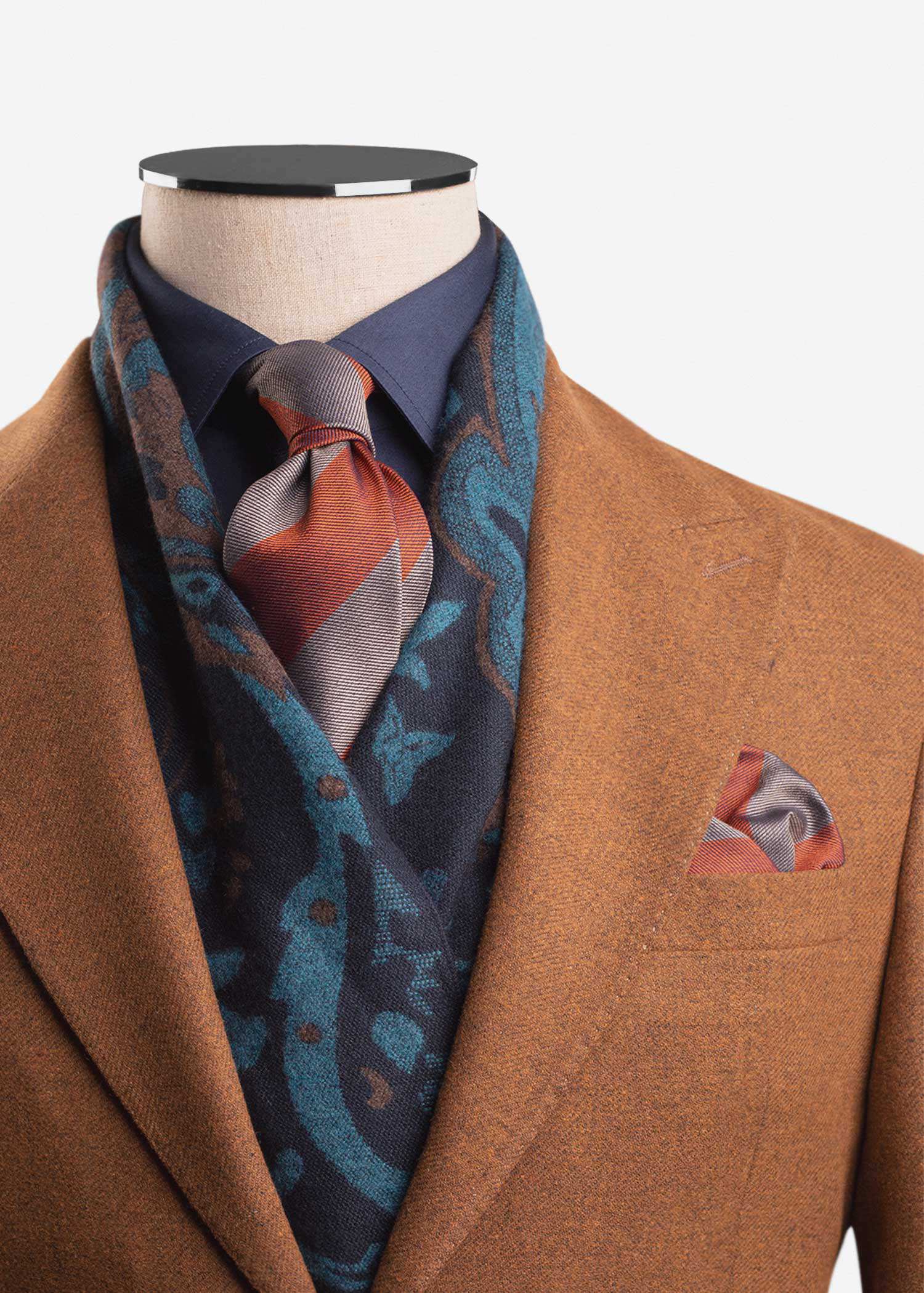 شال Wool مردانه 2221617 کروم