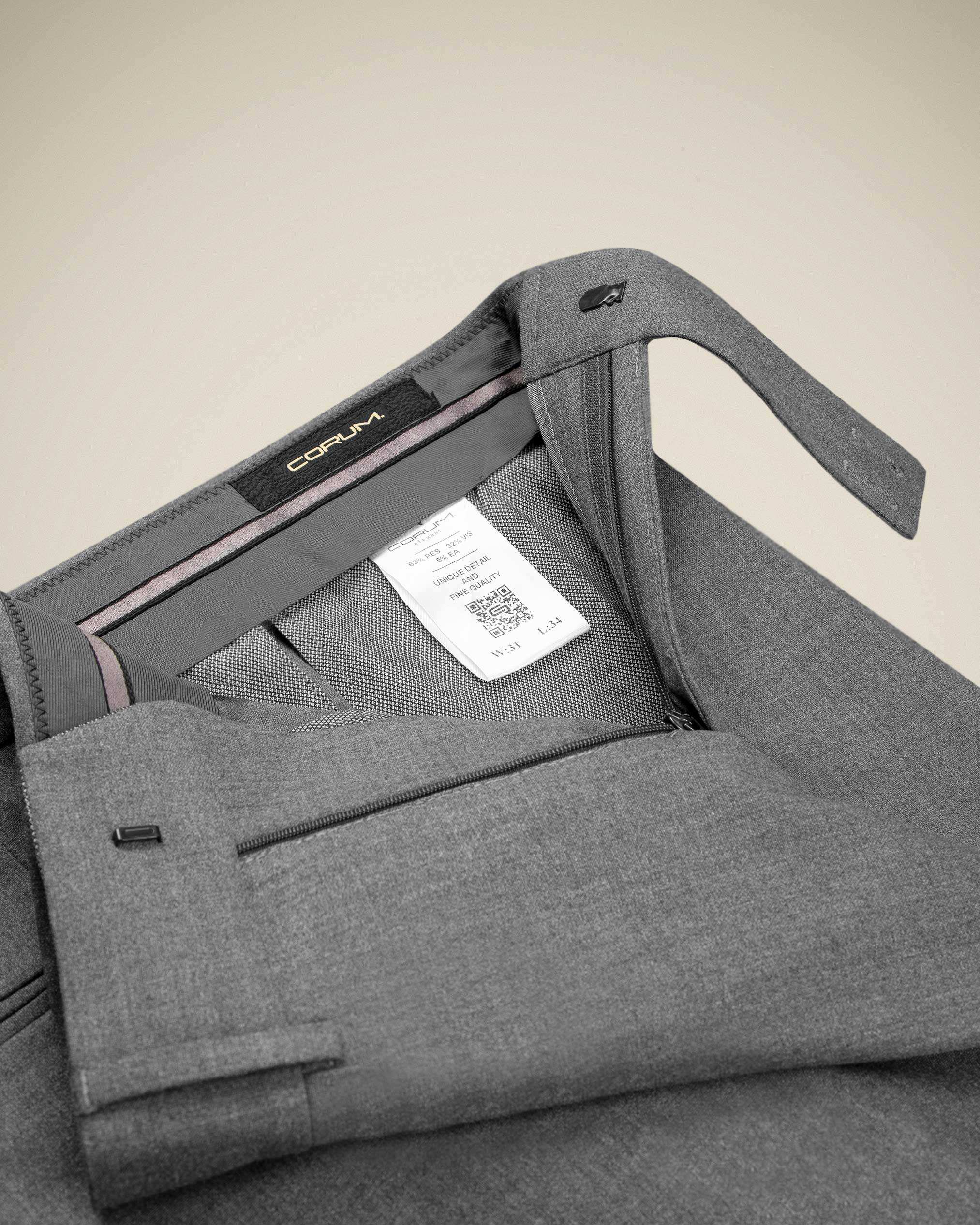 شلوار پارچه ای 2222505 کروم