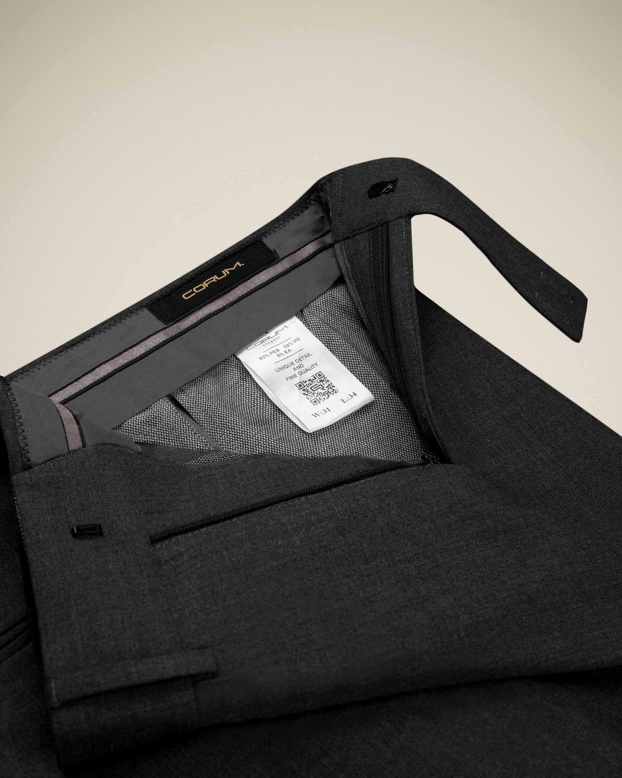 شلوار پارچه ای 2222505 کروم