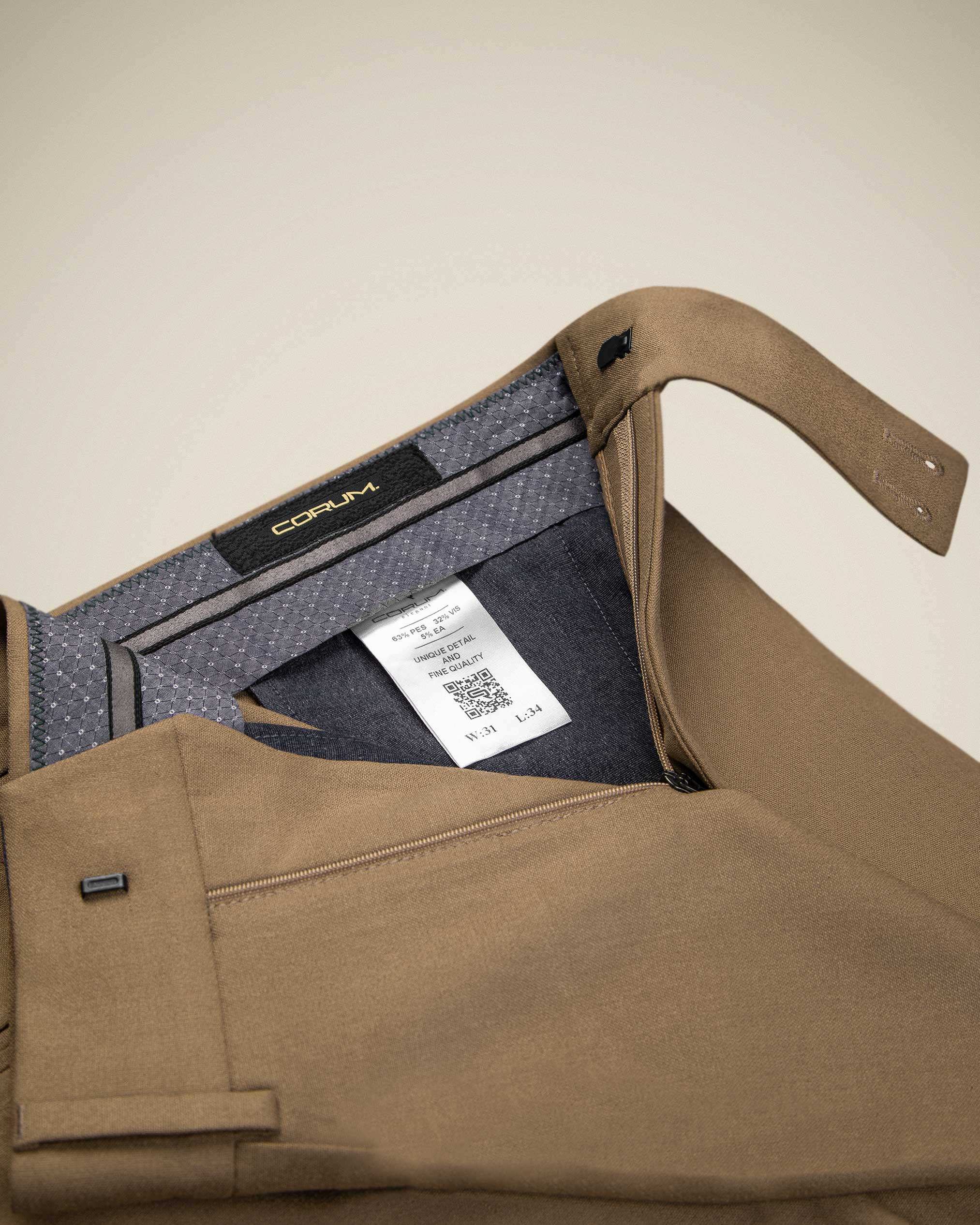 شلوار پارچه ای 2222505 کروم