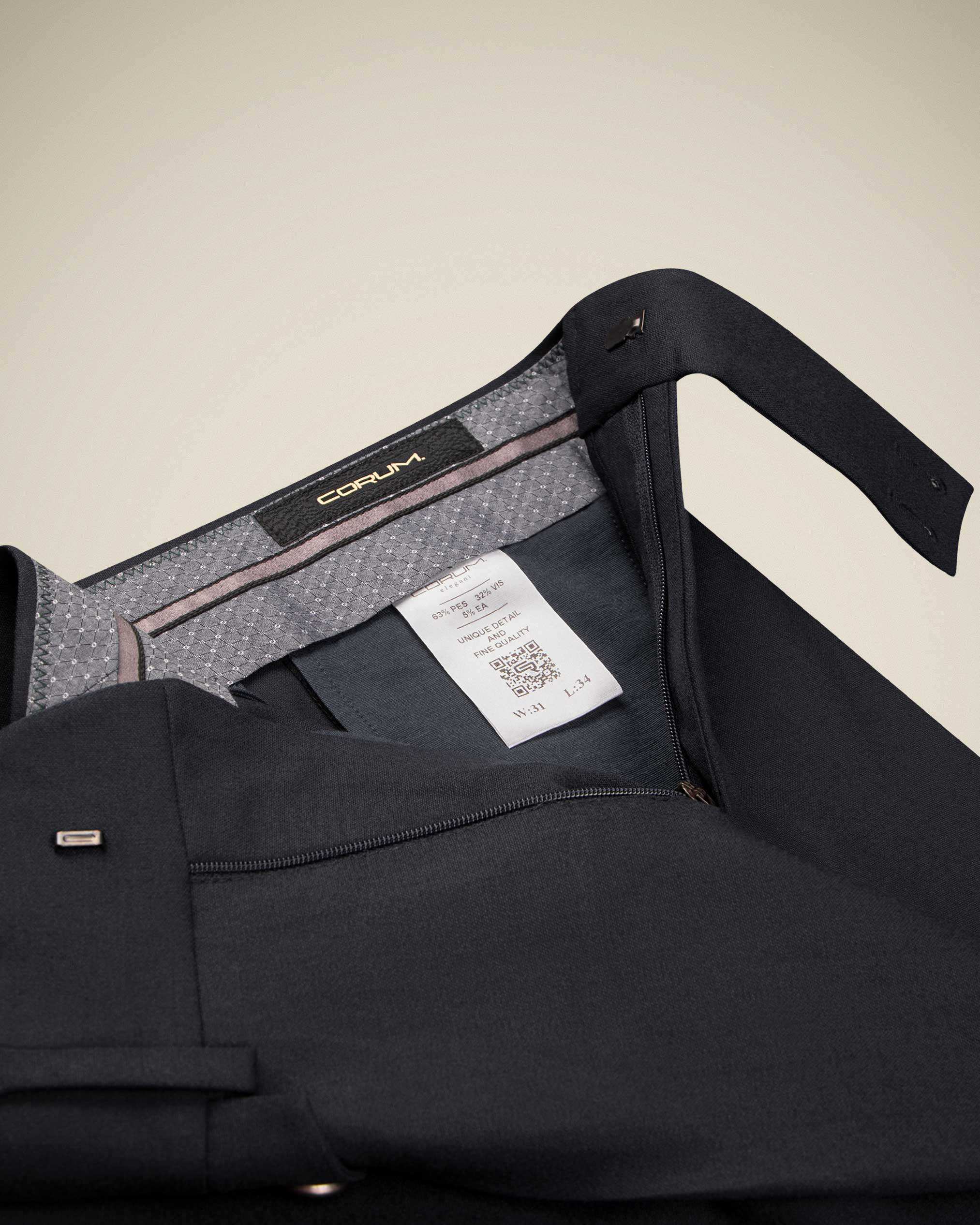 شلوار پارچه ای 2222505 کروم