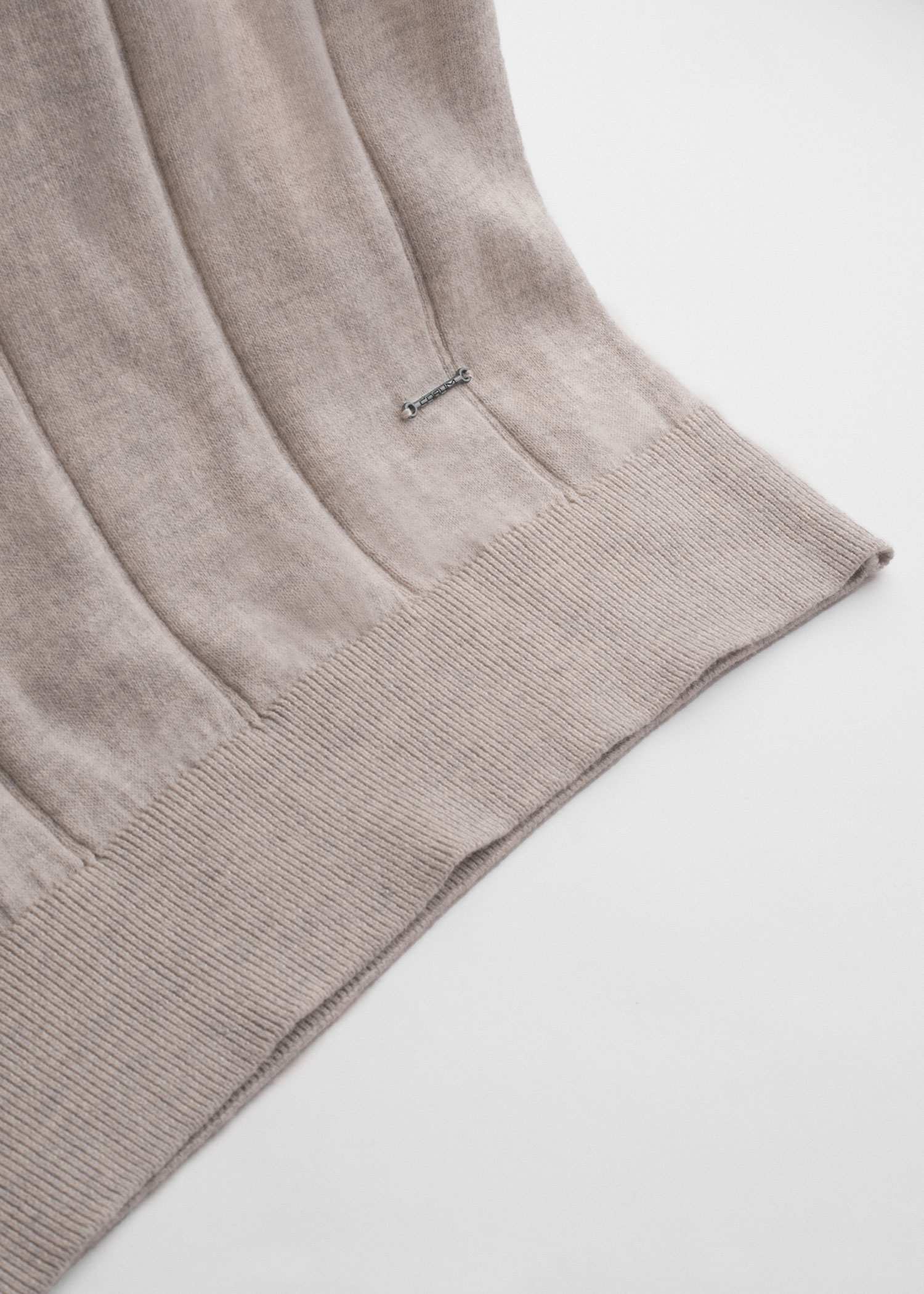 تیشرت یقه گرد بافت مردانه 2310601 کروم