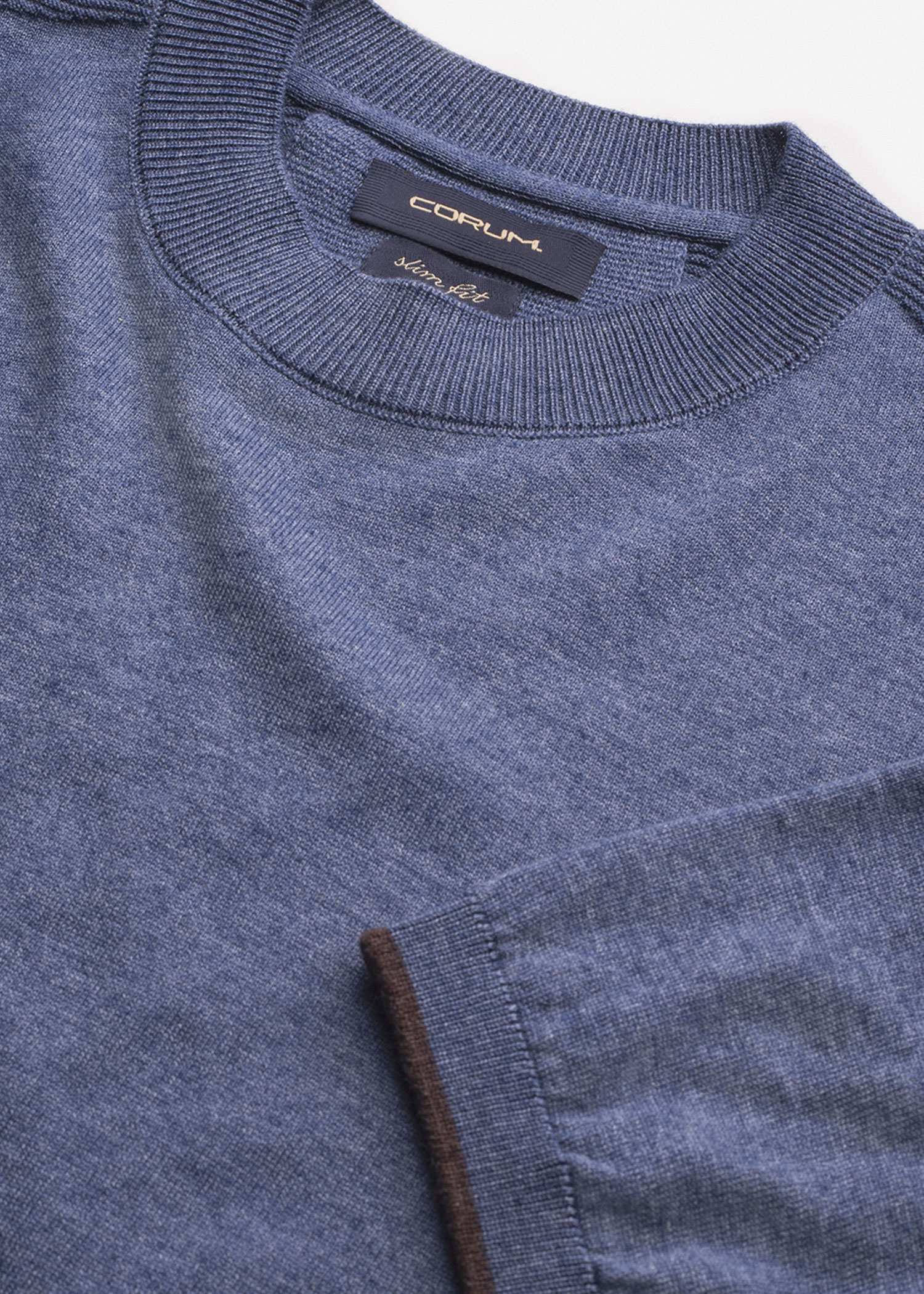 تیشرت یقه گرد بافت مردانه 2310602 کروم