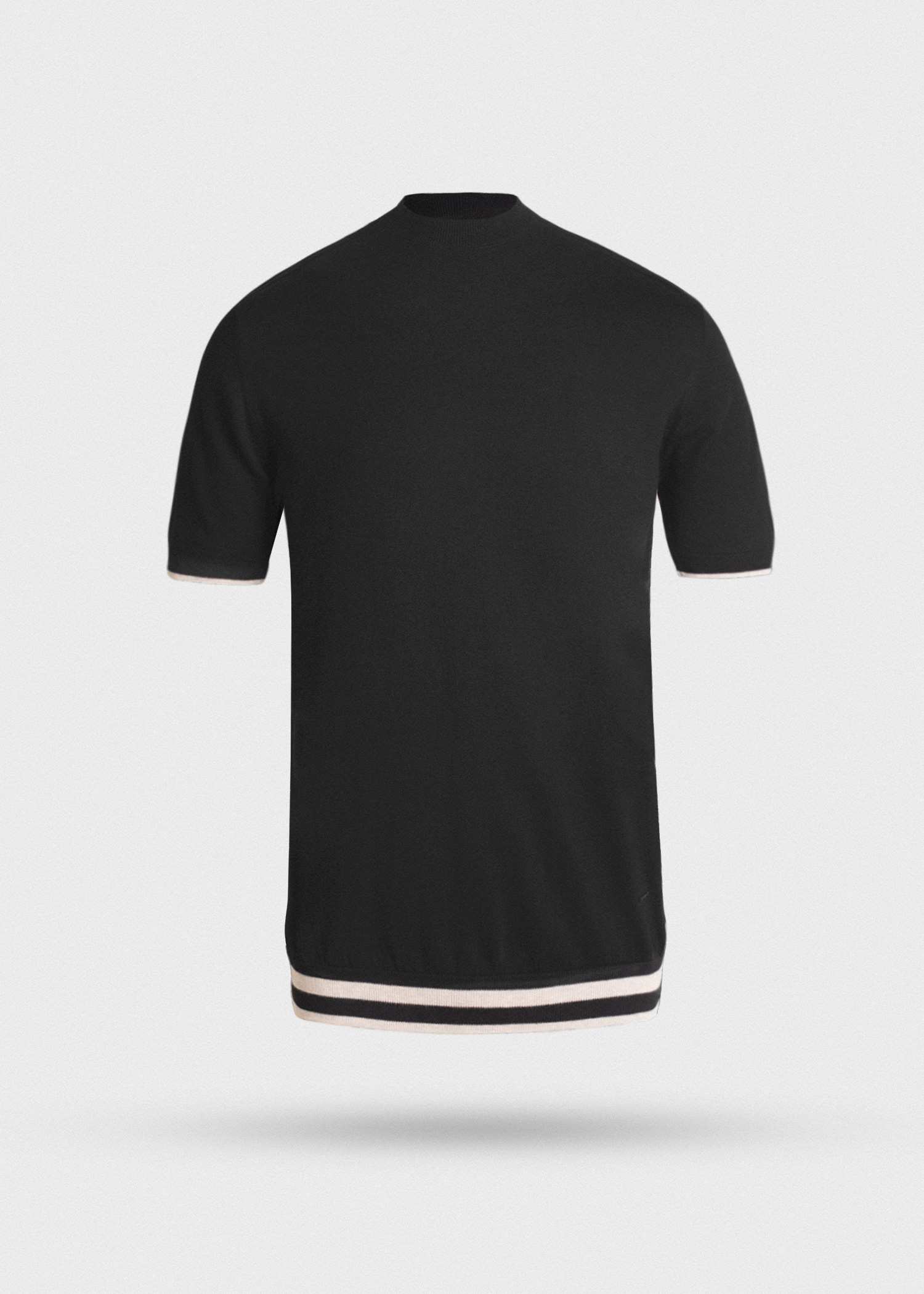 تیشرت یقه گرد بافت مردانه 2310602 کروم