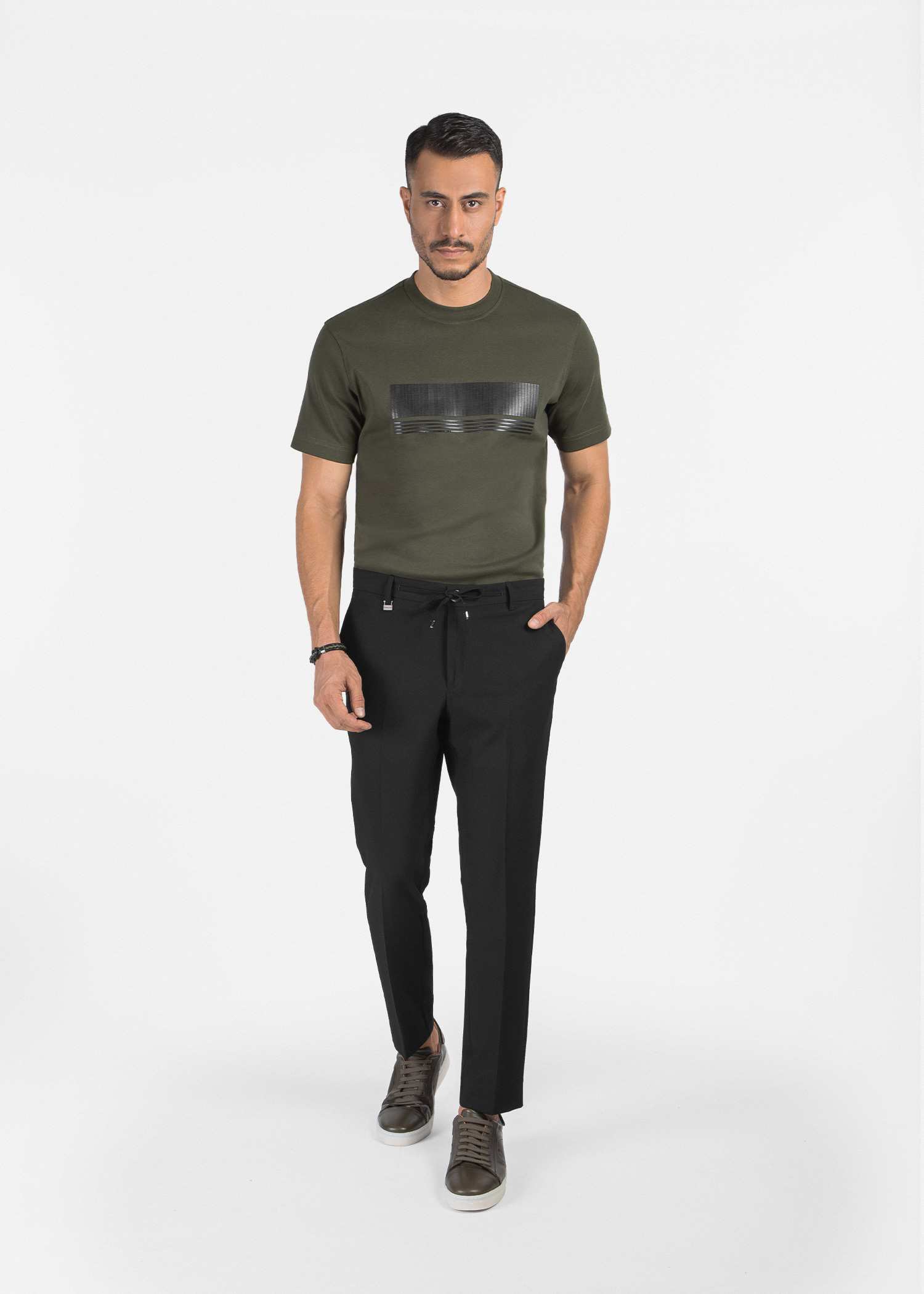 تی شرت یقه گرد مردانه 2310603 کروم