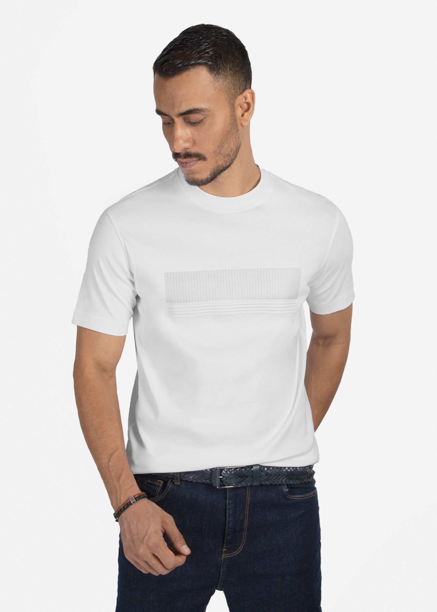 تی شرت یقه گرد مردانه 2310603 کروم
