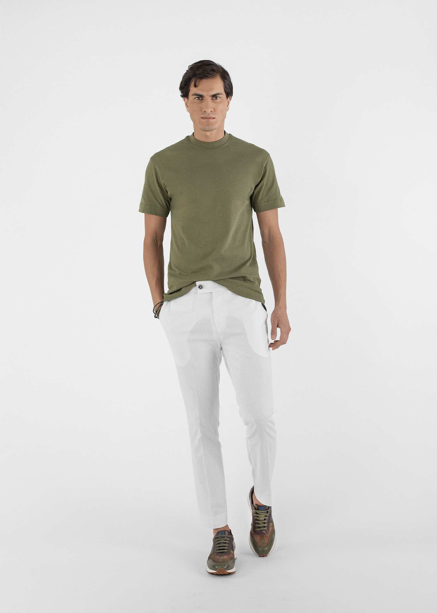 تی شرت یقه گرد مردانه 2310604 کروم