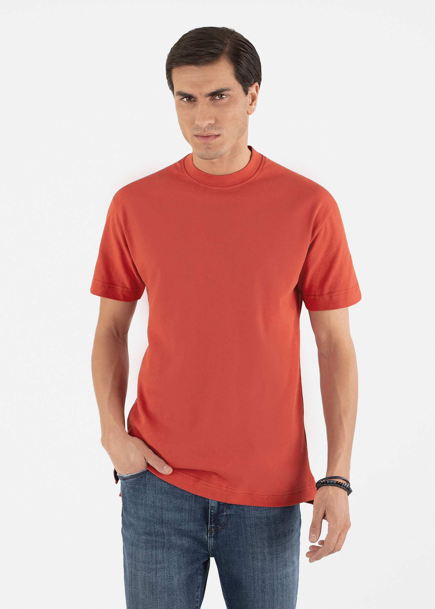 تی شرت یقه گرد مردانه 2310604 کروم