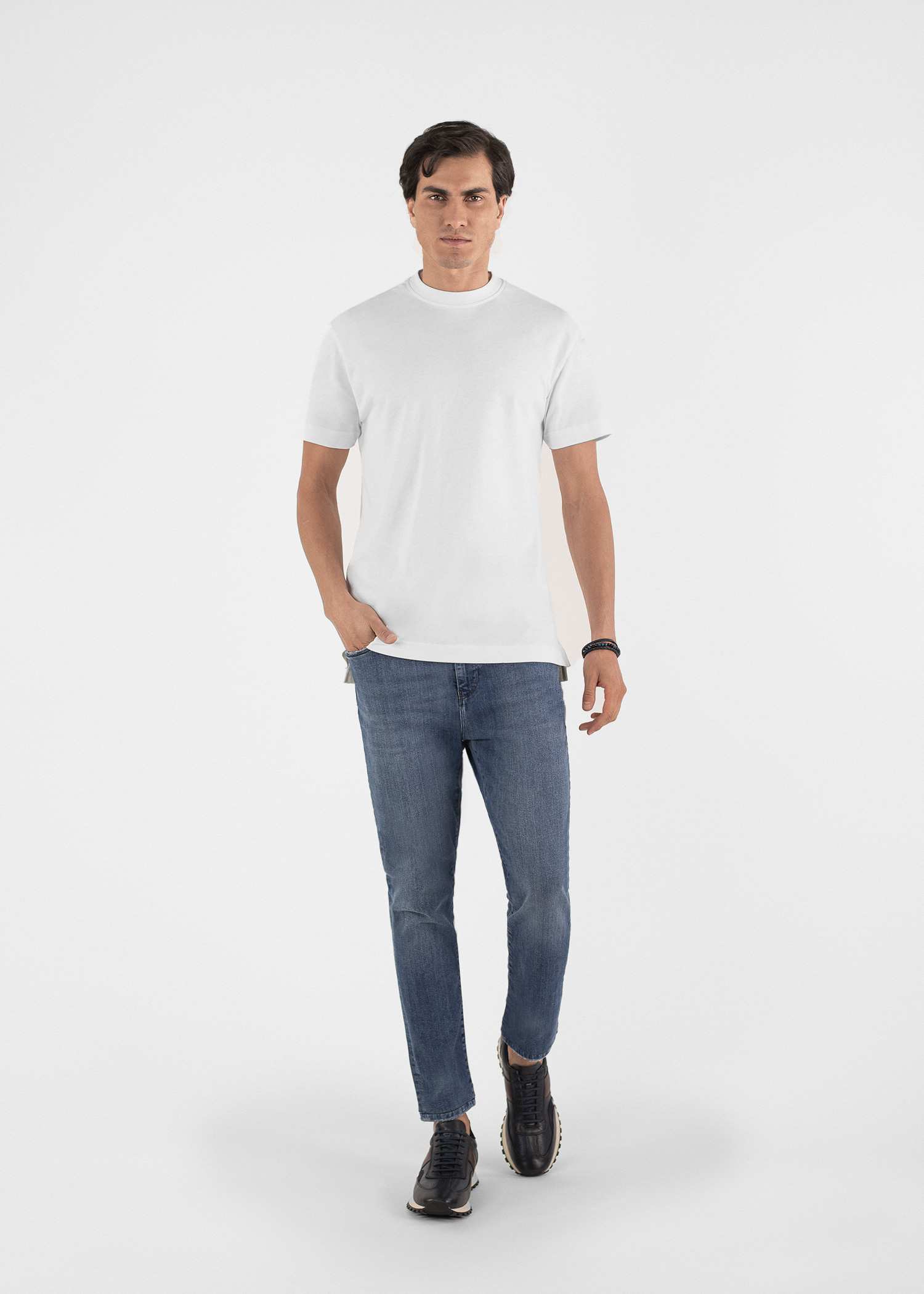 تی شرت یقه گرد مردانه 2310604 کروم