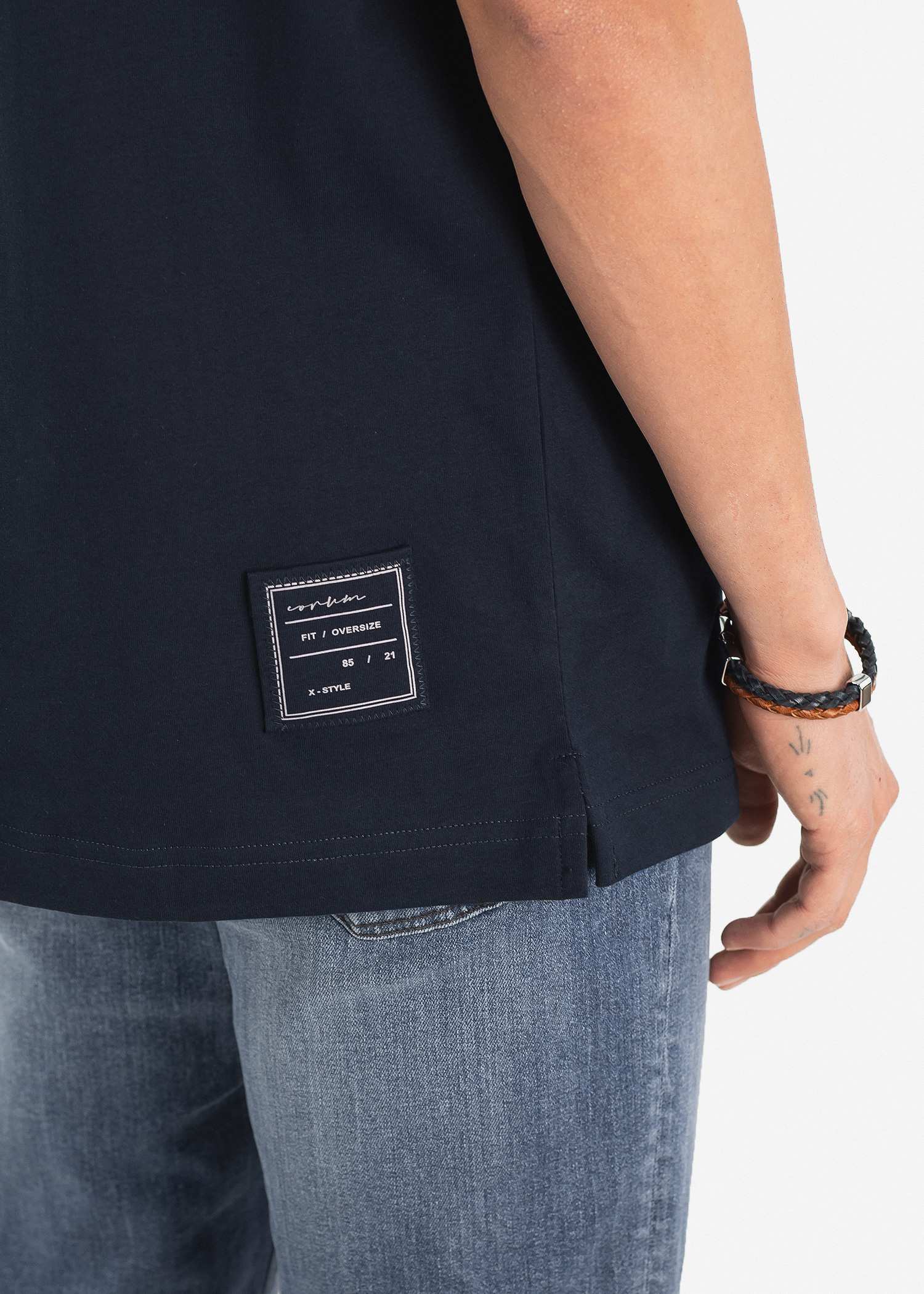 تیشرت یقه گرد مردانه 2310605 کروم