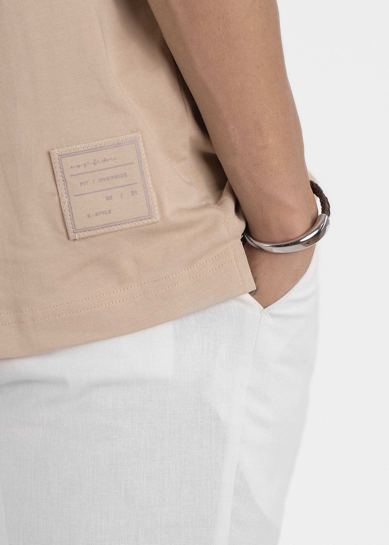 تیشرت یقه گرد مردانه 2310605 کروم