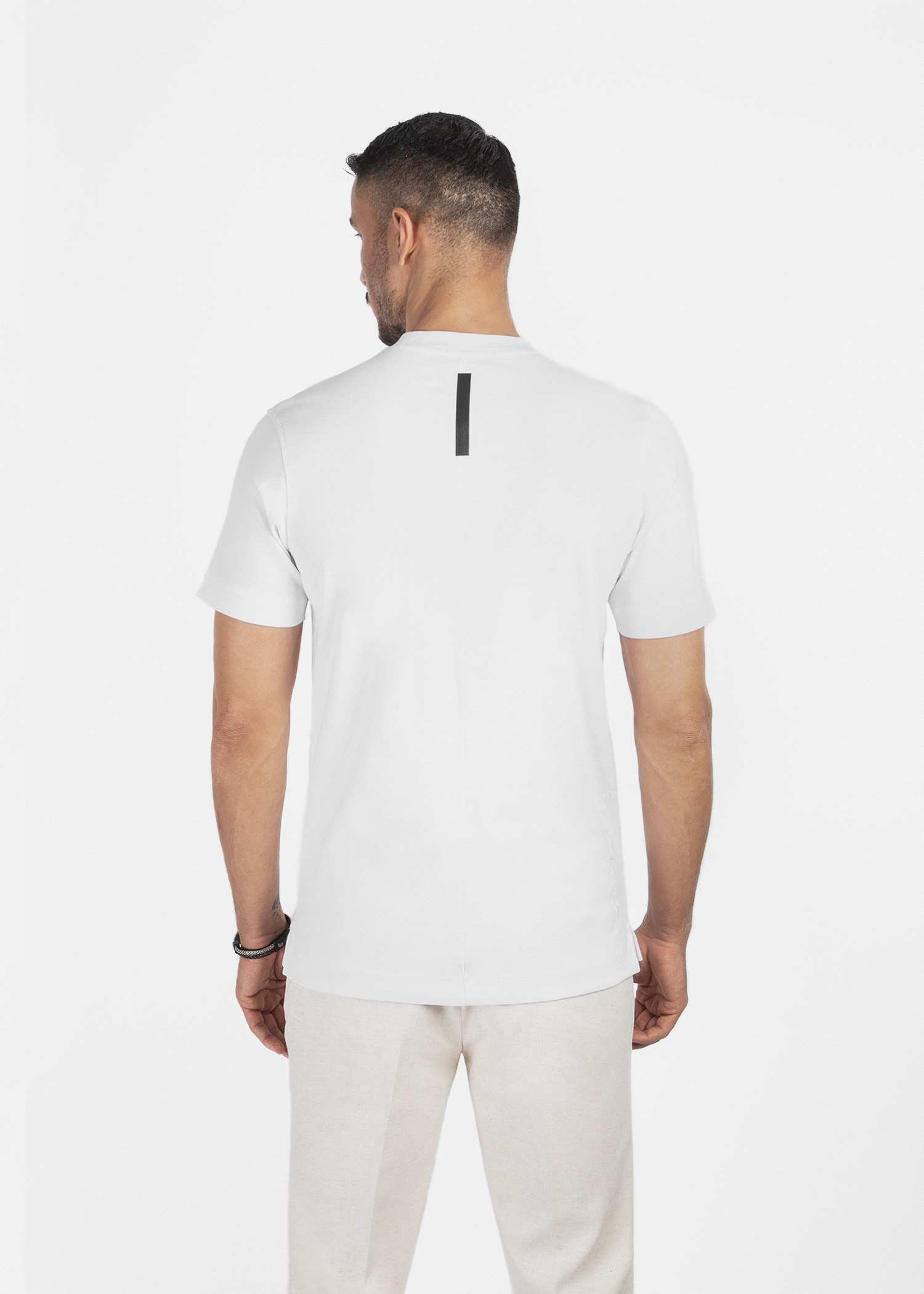 تیشرت یقه گرد مردانه 2310607 کروم