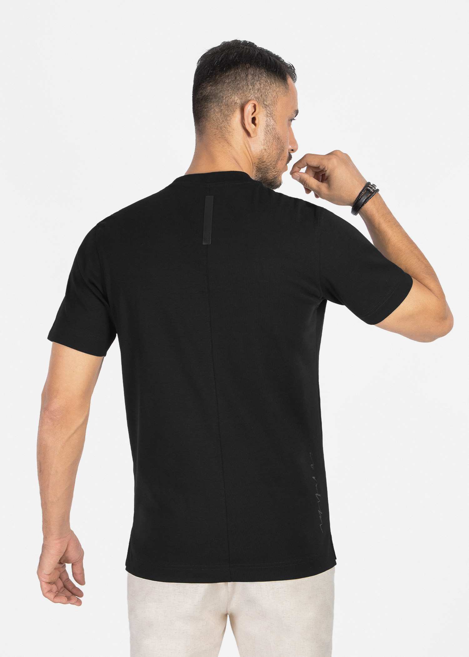 تیشرت یقه گرد مردانه 2310607 کروم