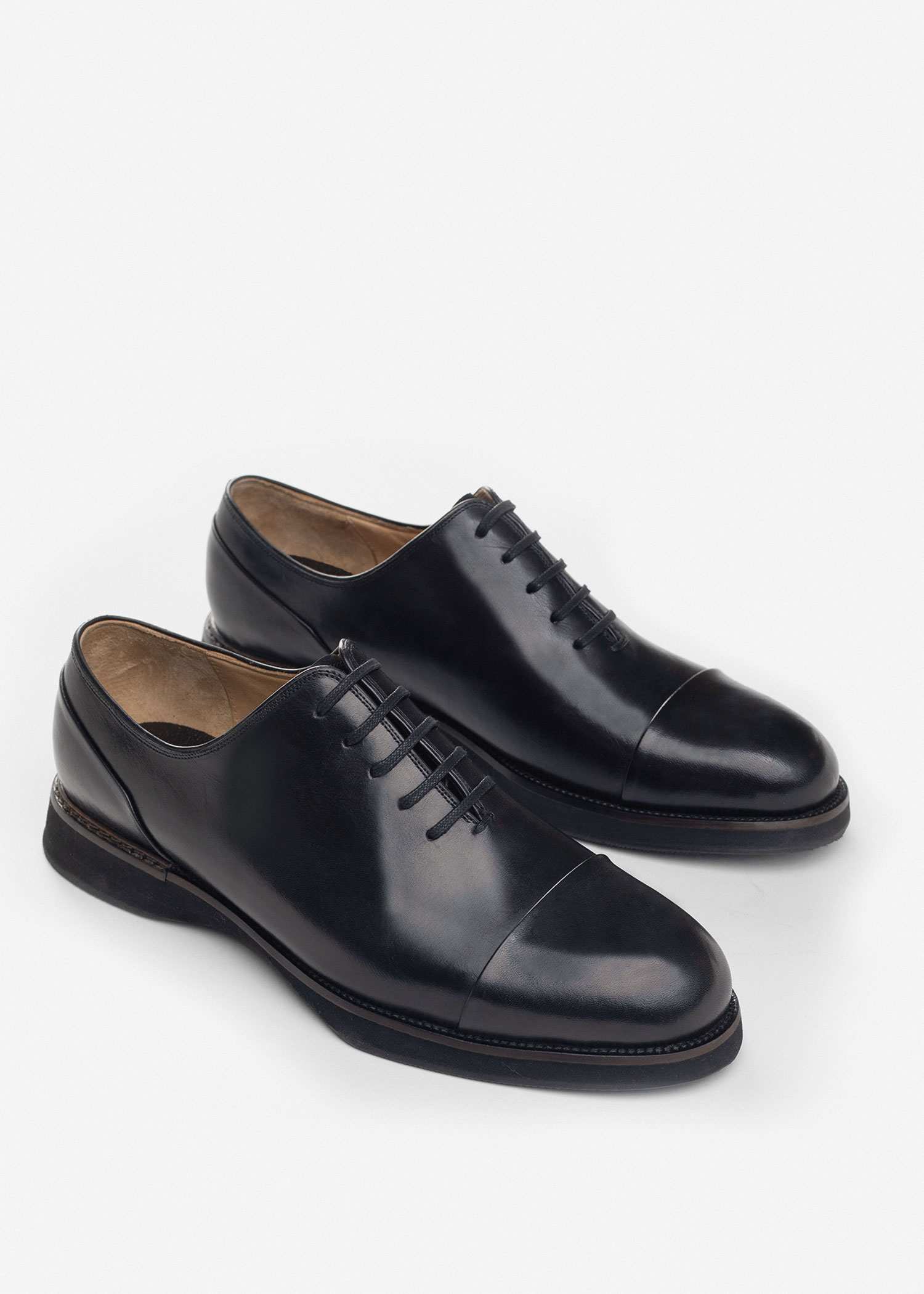 کفش چرم Oxford کروم