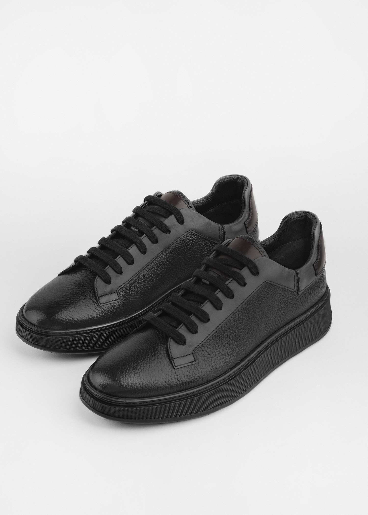 کفش چرم مردانه Sneakers کروم