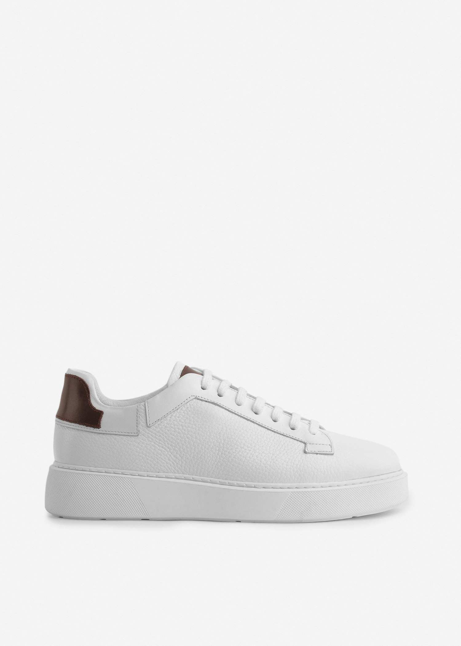 کفش چرم مردانه Sneakers کروم