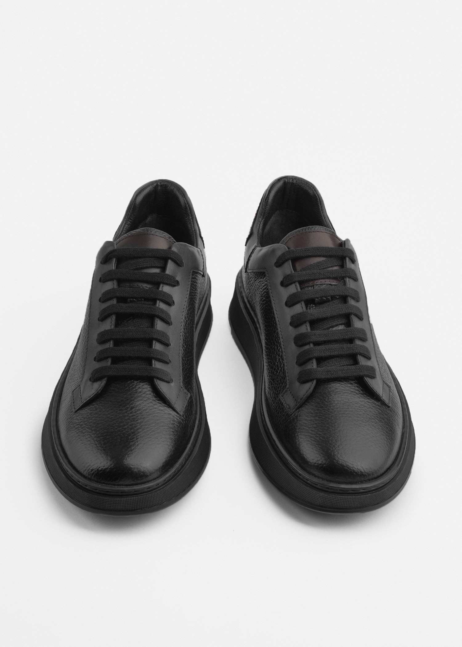 کفش چرم مردانه Sneakers کروم